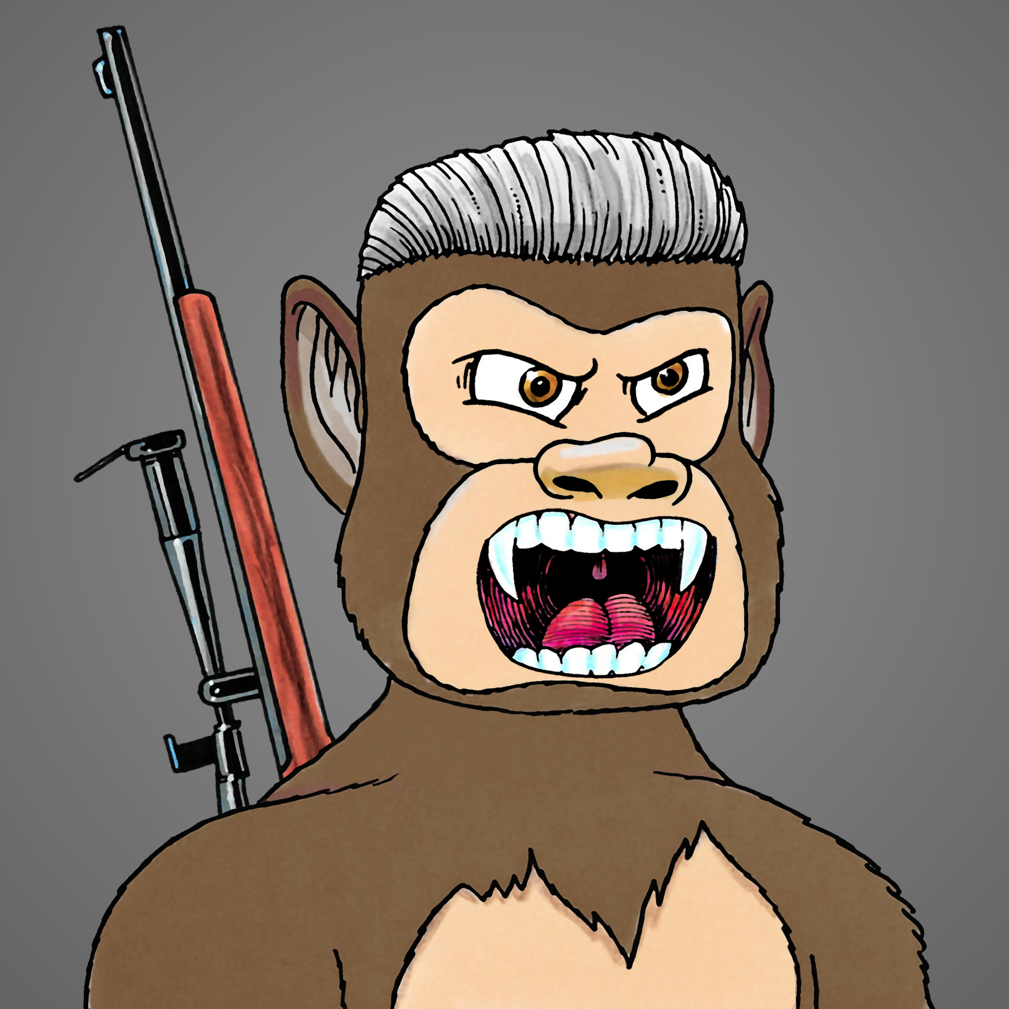 George Trosley - Jungle Freaks - Jungle Freak 2977 - NFT # 2977