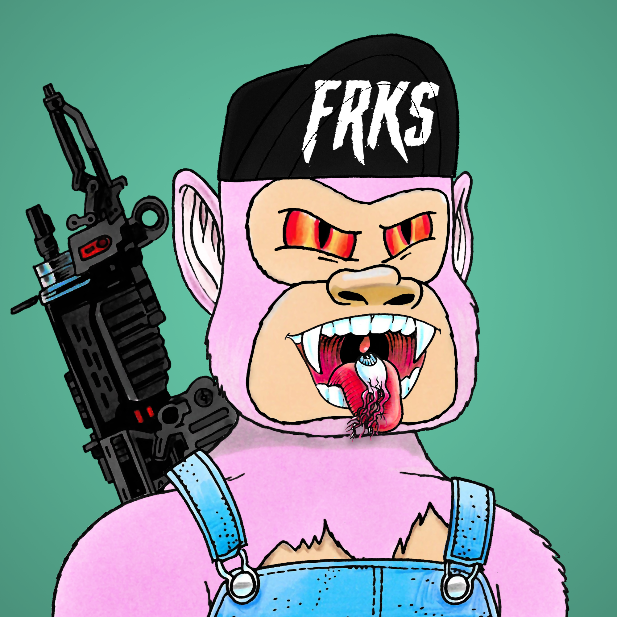 George Trosley - Jungle Freaks - Jungle Freak 2978 - NFT # 2978