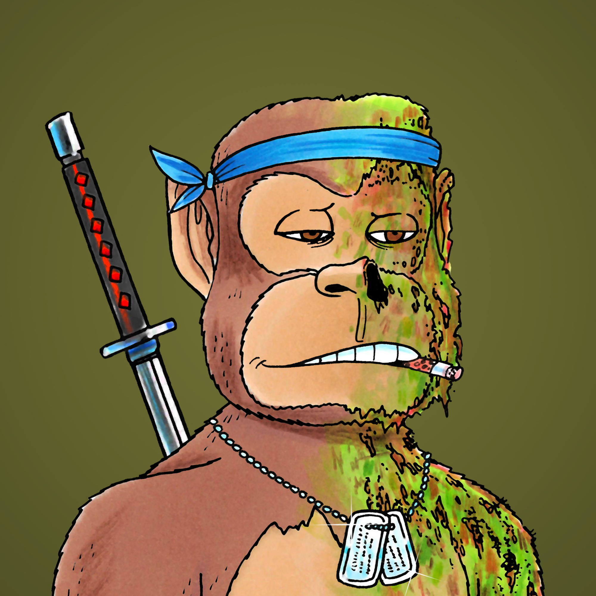 George Trosley - Jungle Freaks - Jungle Freak 2984 - NFT # 2984