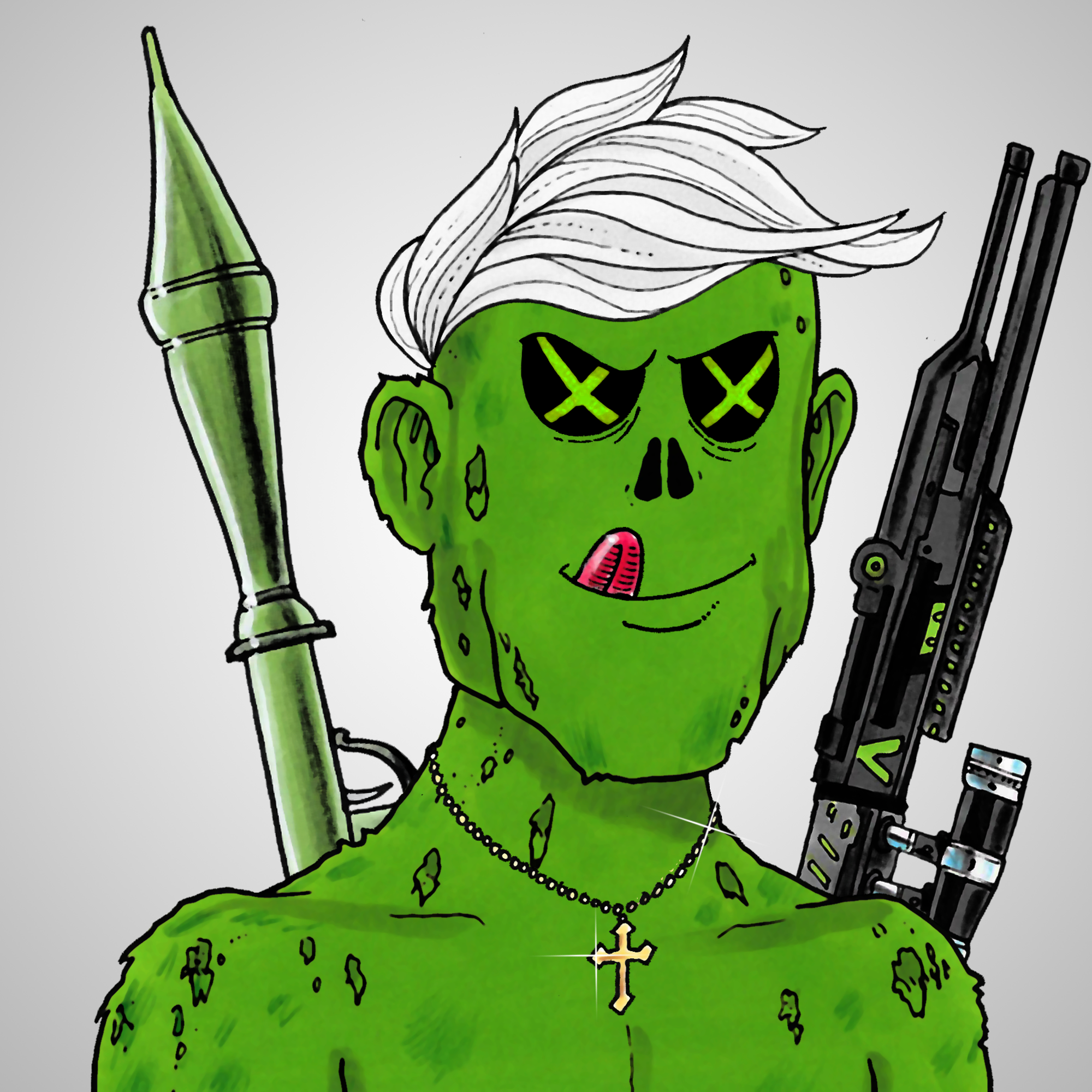 George Trosley - Jungle Freaks - Jungle Freak 2992 - NFT # 2992