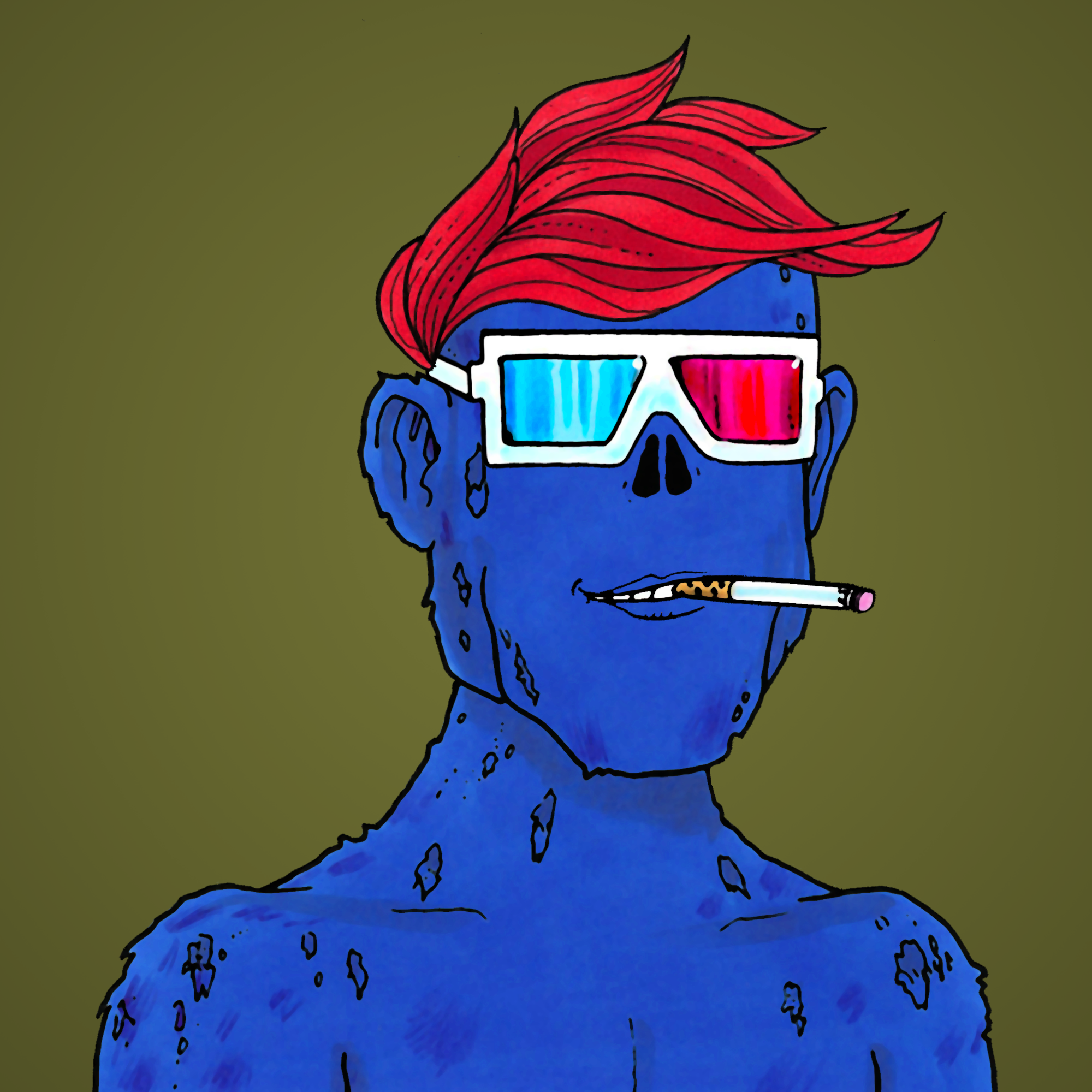 George Trosley - Jungle Freaks - Jungle Freak 3004 - NFT # 3004