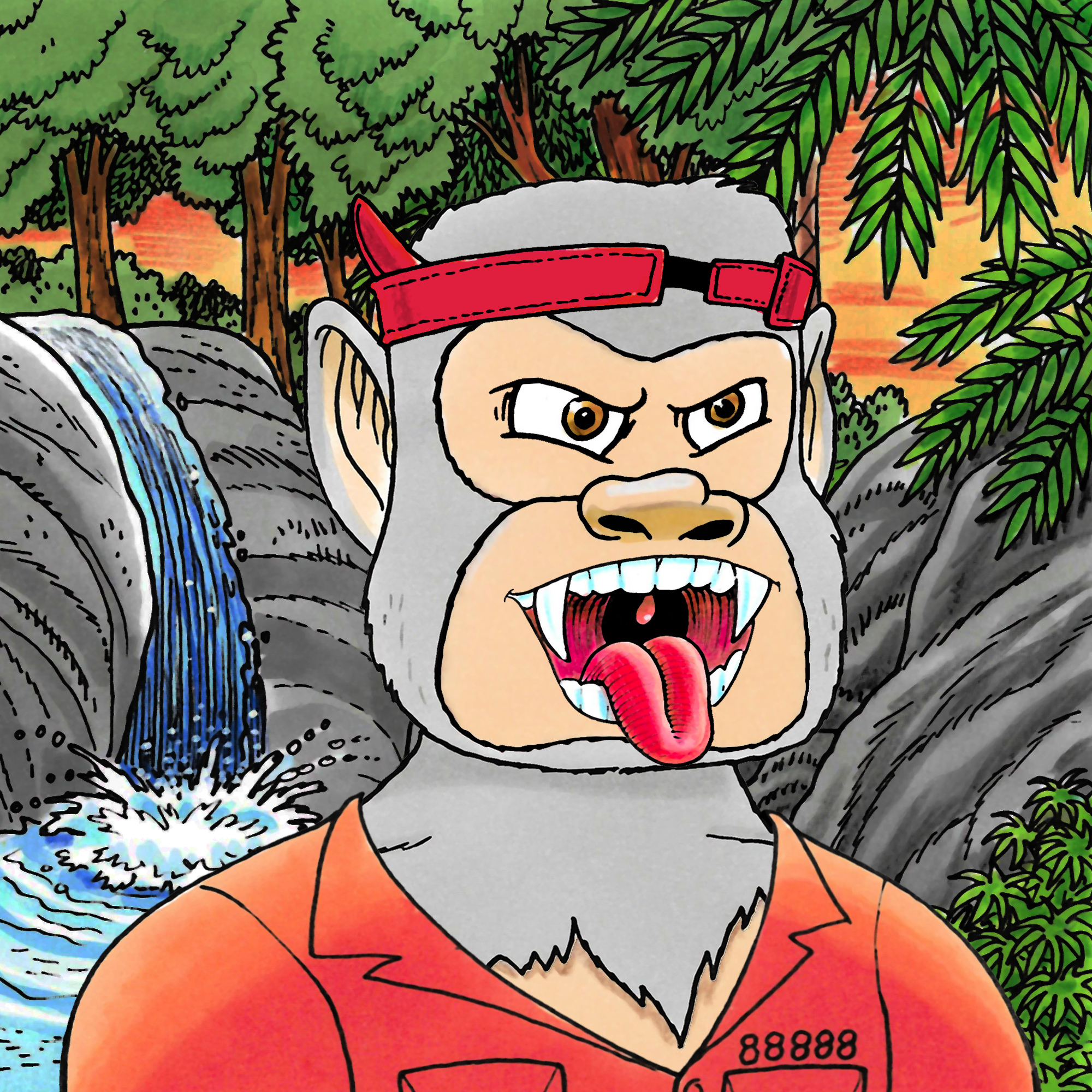 George Trosley - Jungle Freaks - Jungle Freak 3025 - NFT # 3025