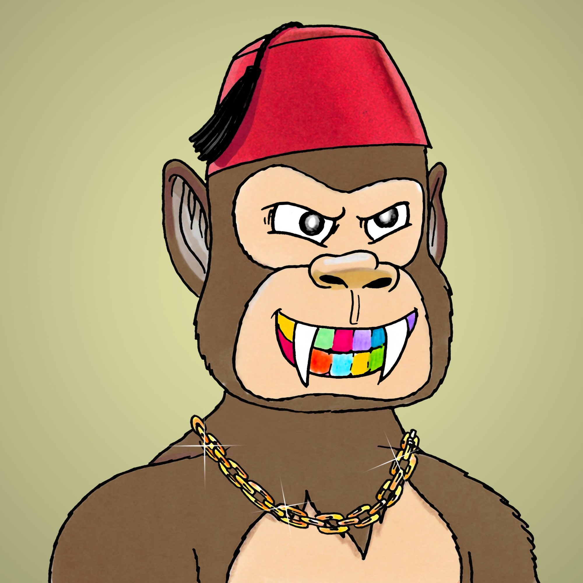 George Trosley - Jungle Freaks - Jungle Freak 3030 - NFT # 3030