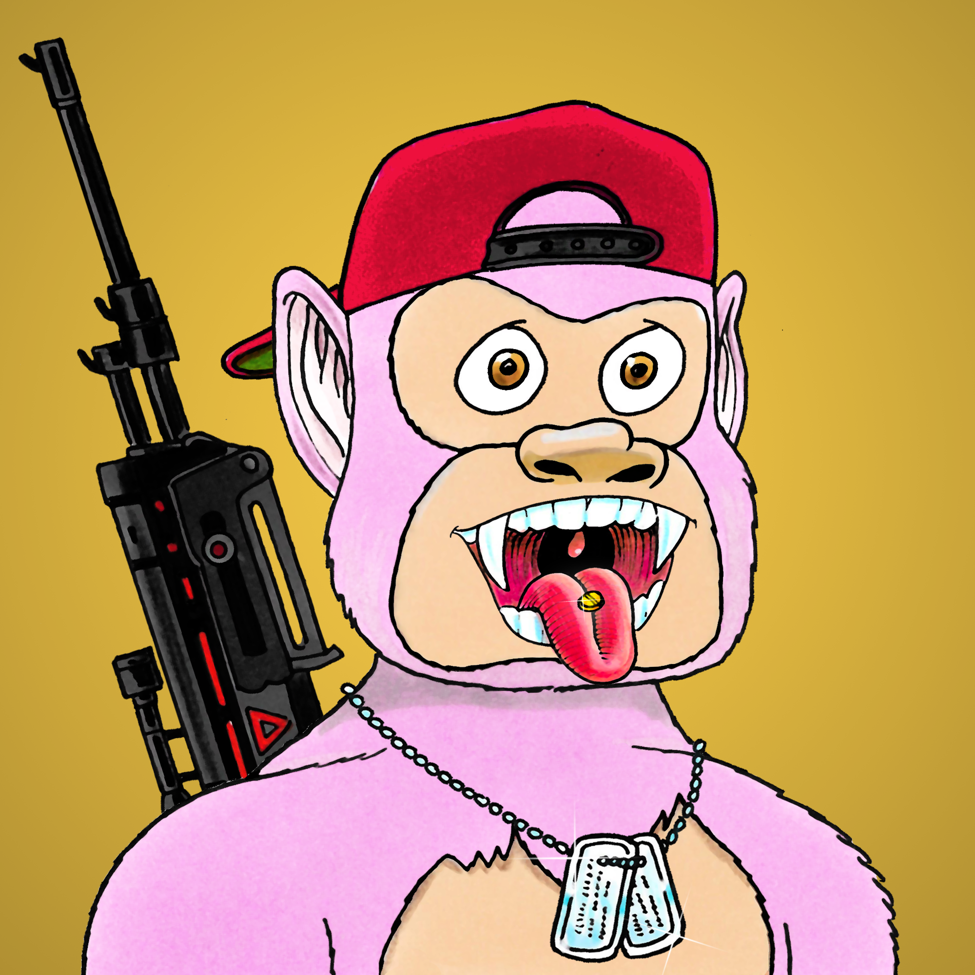 George Trosley - Jungle Freaks - Jungle Freak 3038 - NFT # 3038