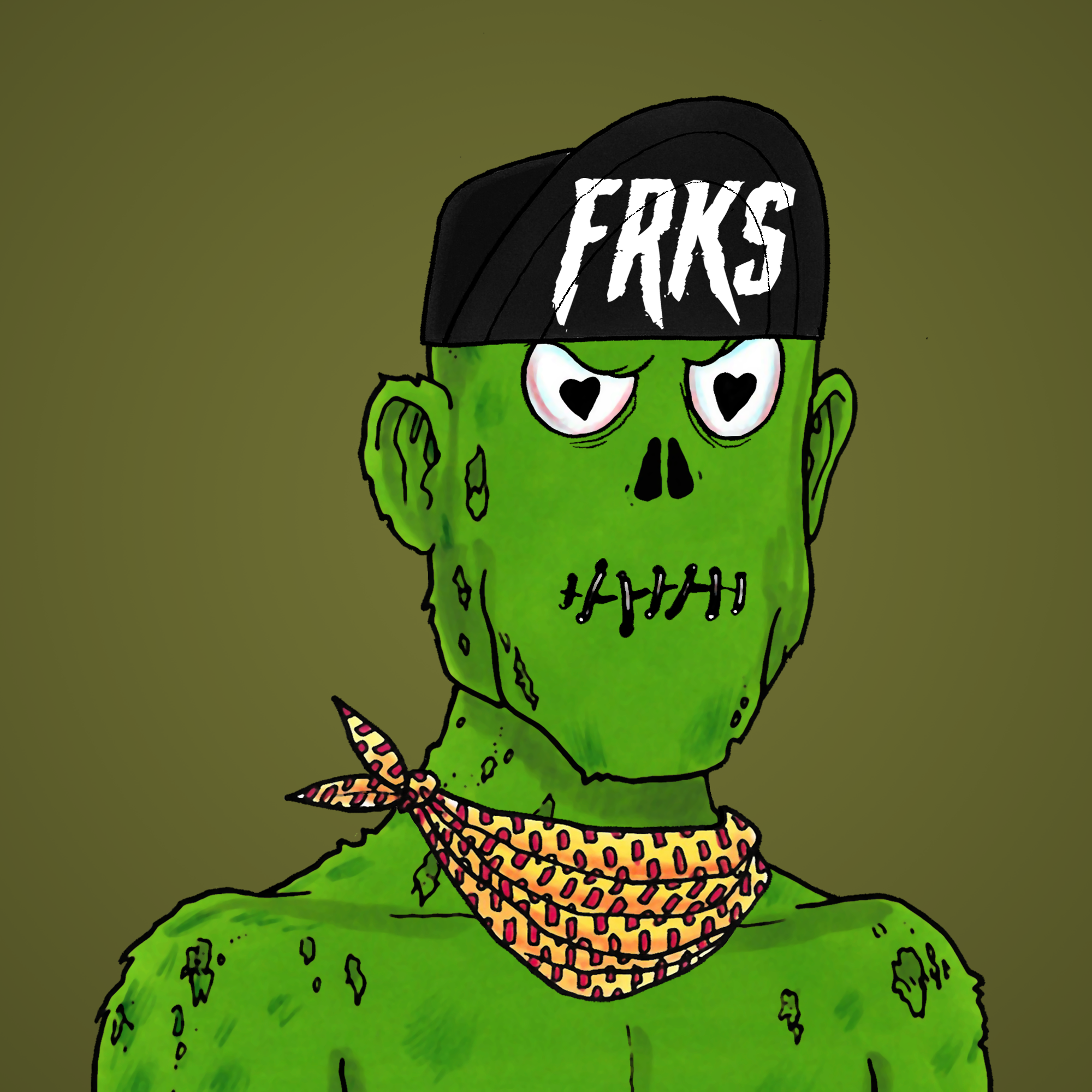 George Trosley - Jungle Freaks - Jungle Freak 3057 - NFT # 3057