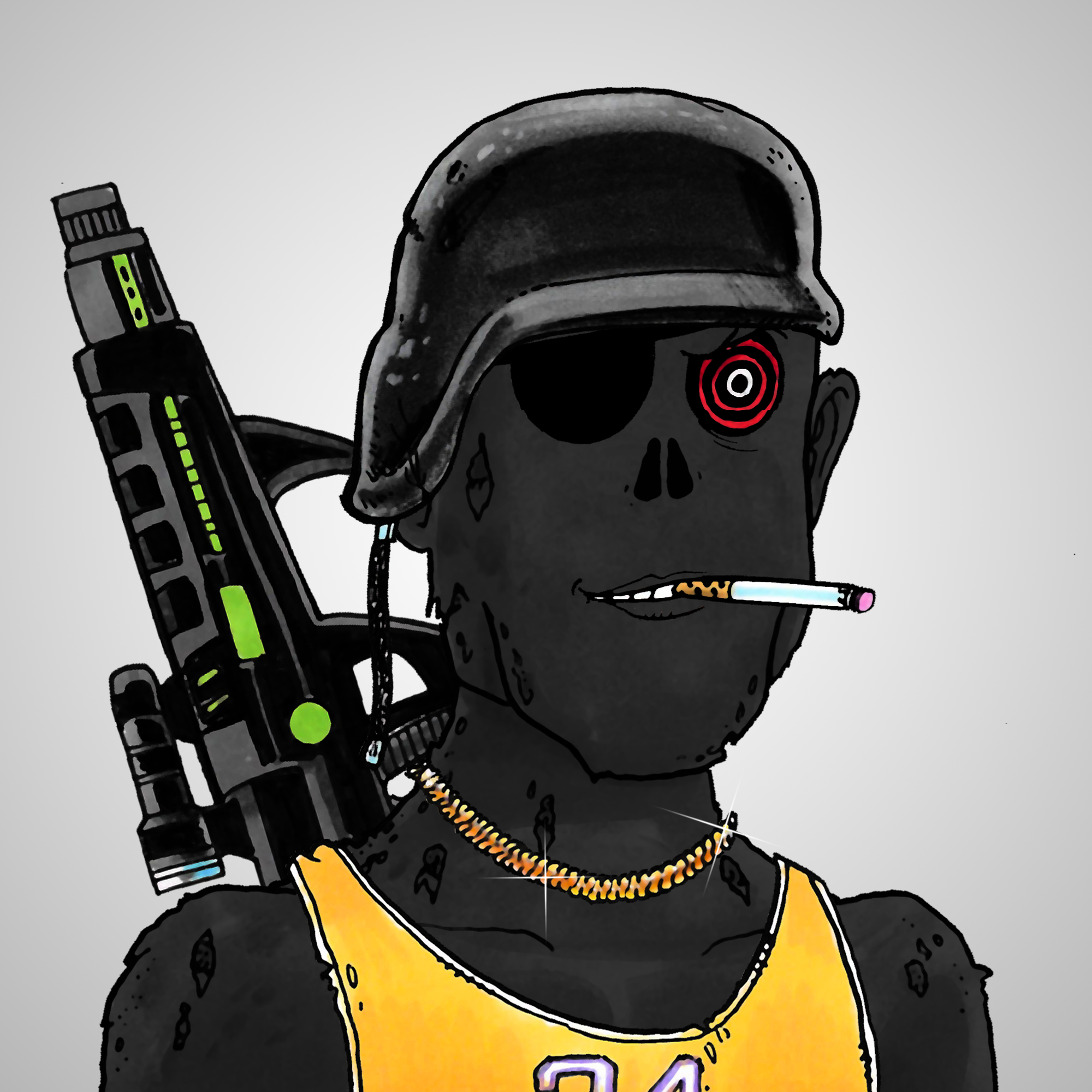 George Trosley - Jungle Freaks - Jungle Freak 3075 - NFT # 3075