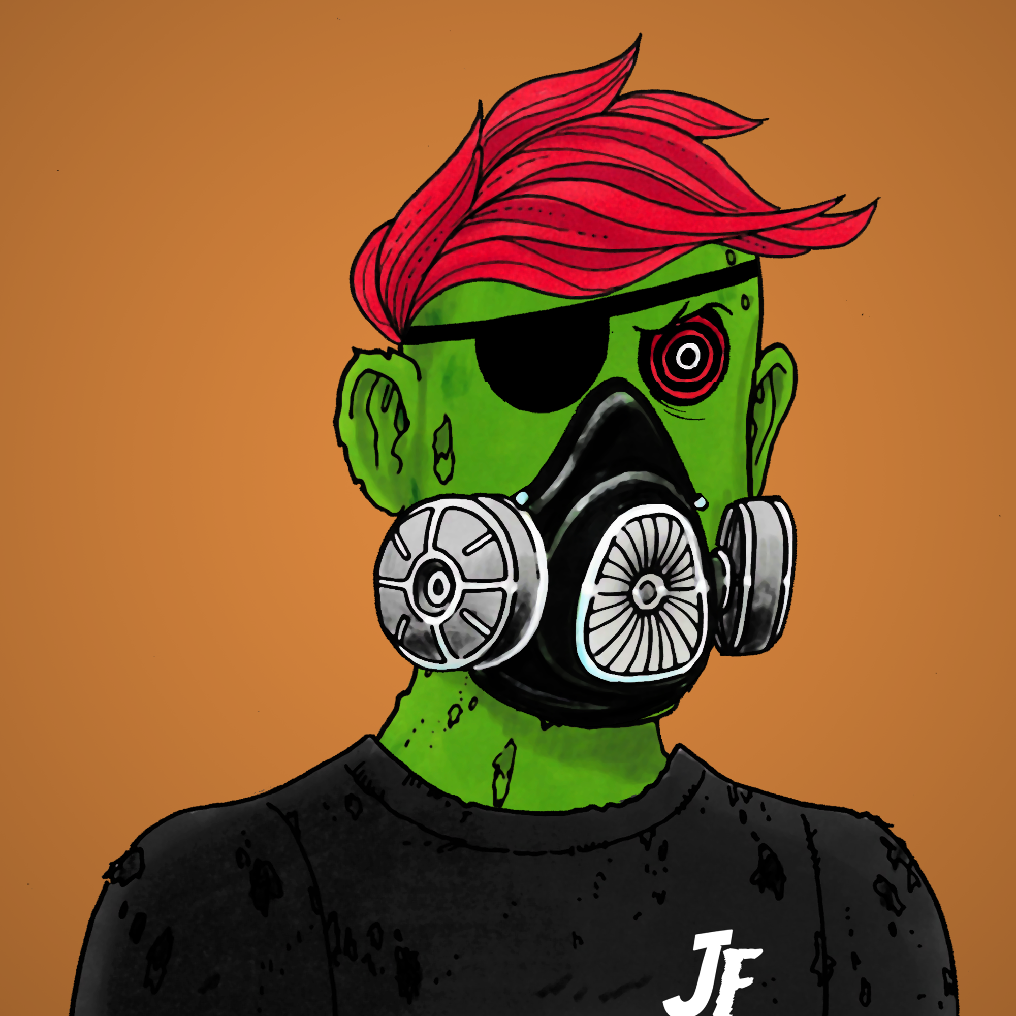 George Trosley - Jungle Freaks - Jungle Freak 3084 - NFT # 3084