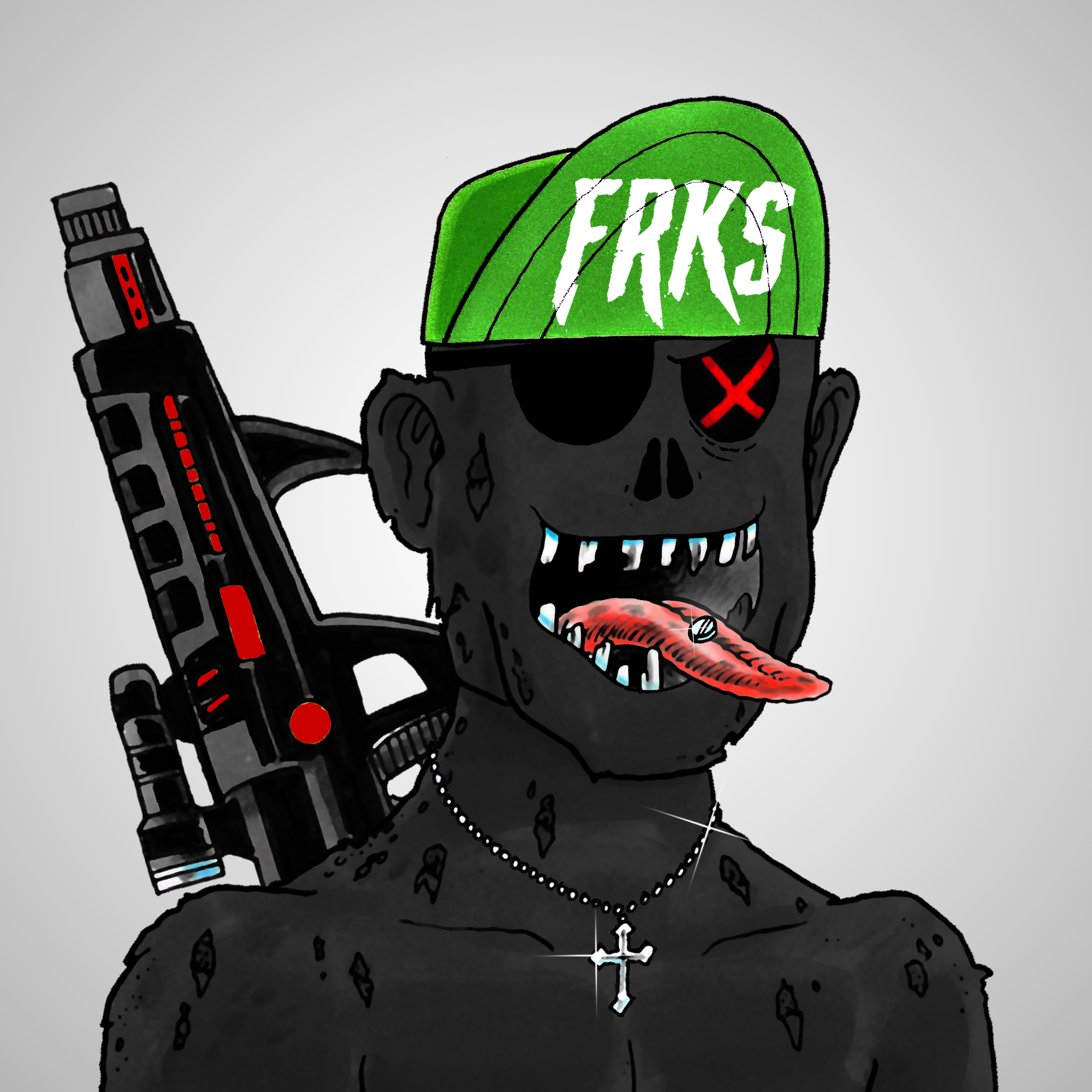 George Trosley - Jungle Freaks - Jungle Freak 3095 - NFT # 3095