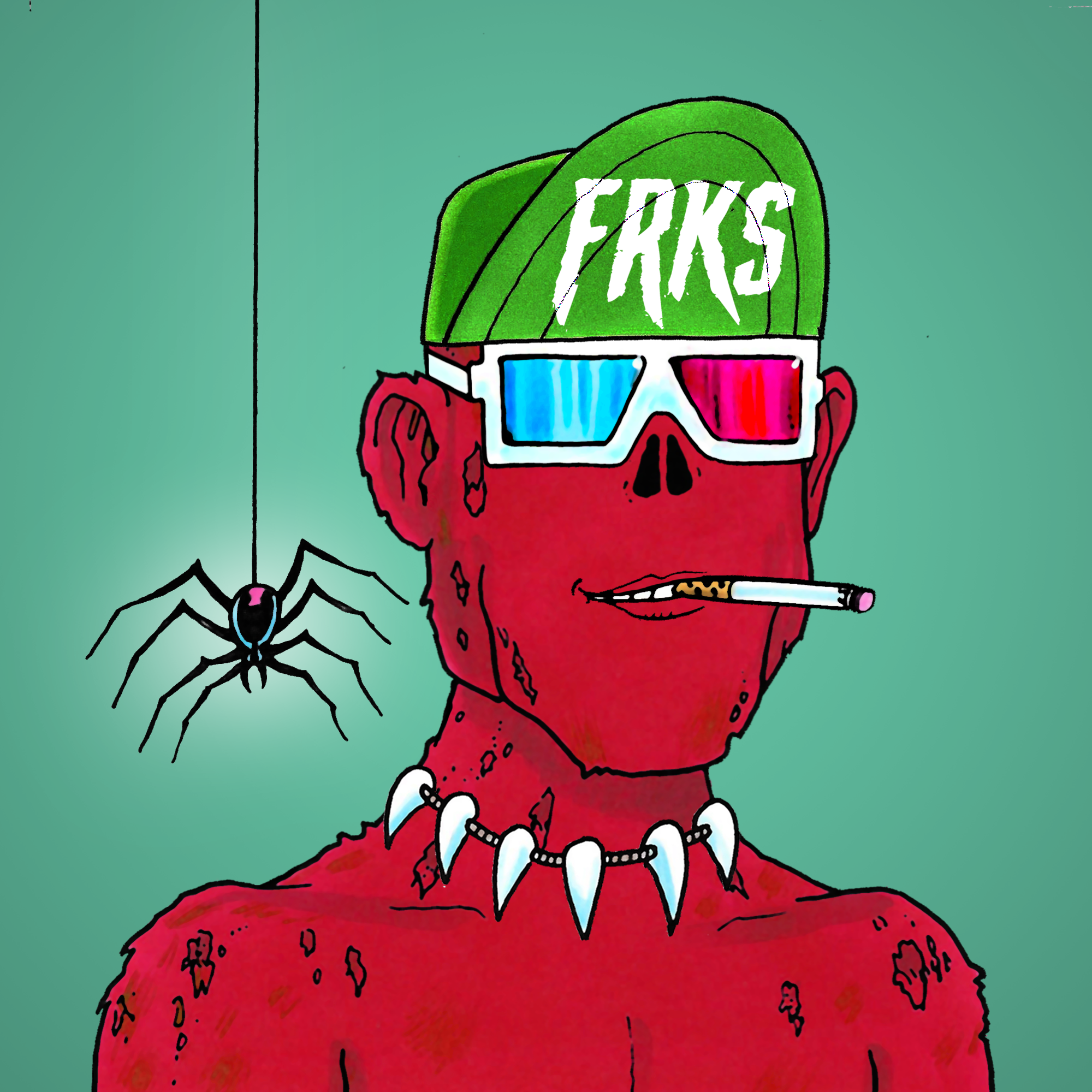 George Trosley - Jungle Freaks - Jungle Freak 3132 - NFT # 3132