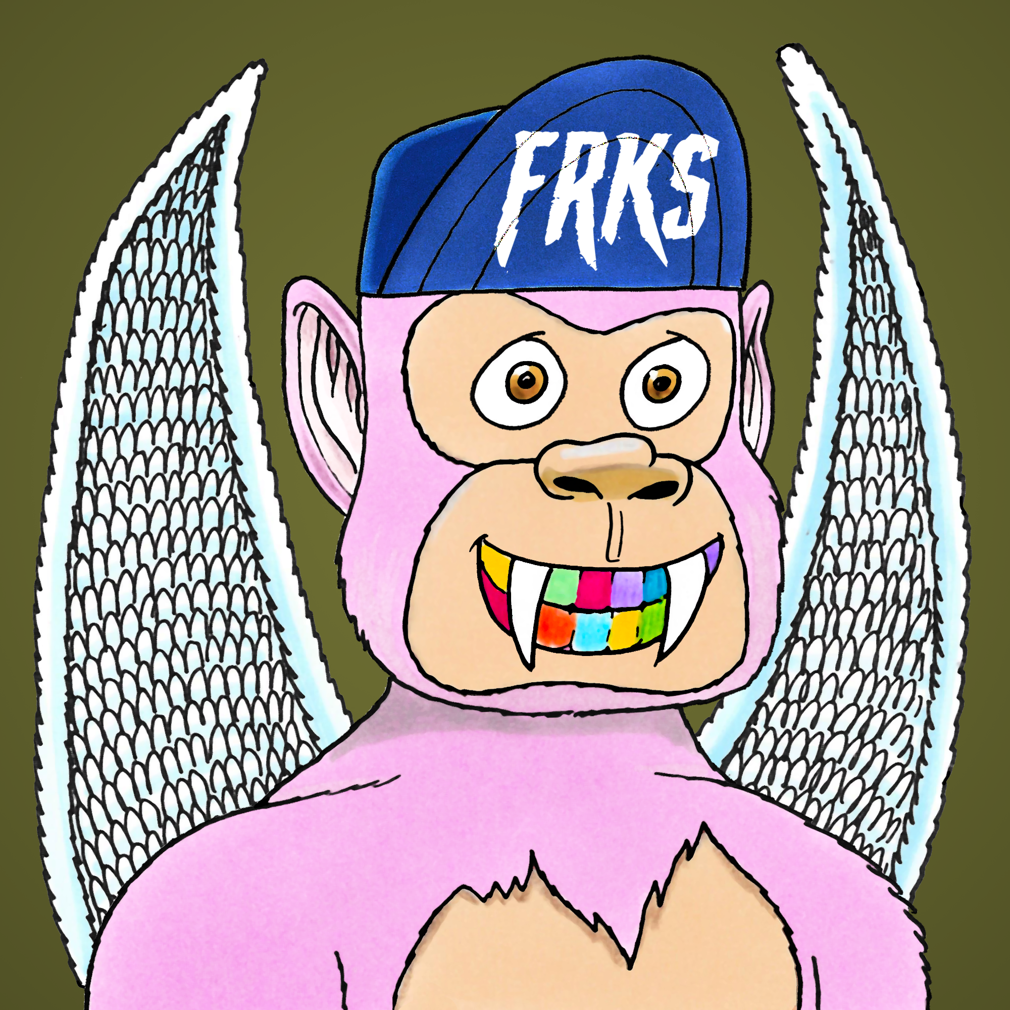 George Trosley - Jungle Freaks - Jungle Freak 3136 - NFT # 3136