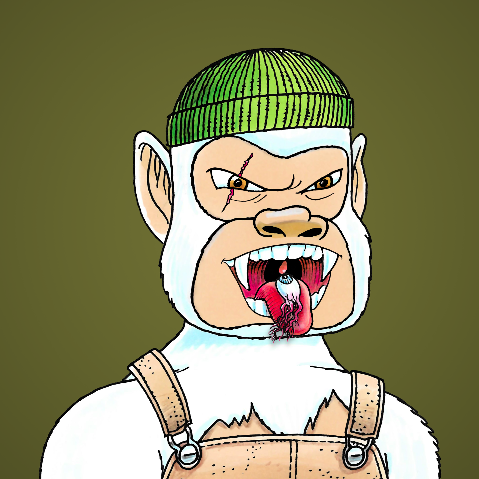 George Trosley - Jungle Freaks - Jungle Freak 3145 - NFT # 3145