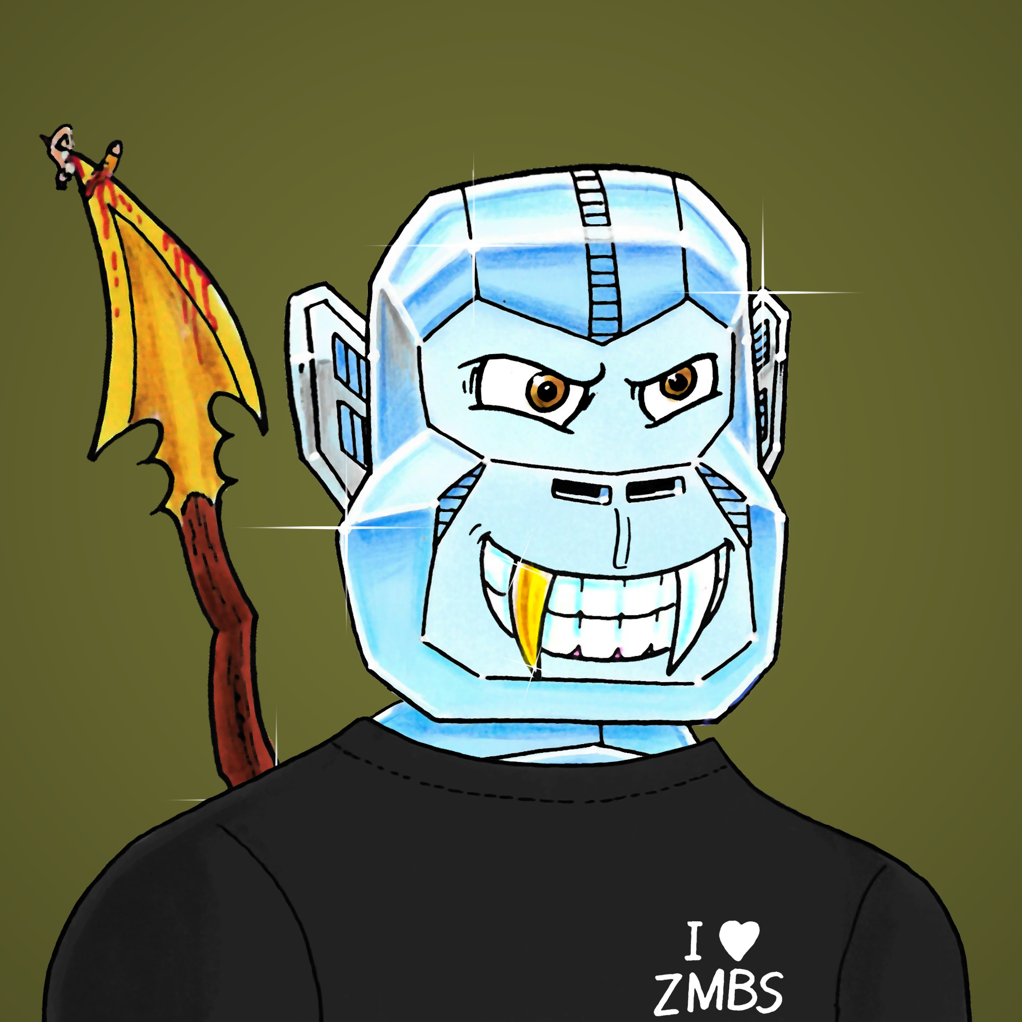 George Trosley - Jungle Freaks - Jungle Freak 3161 - NFT # 3161