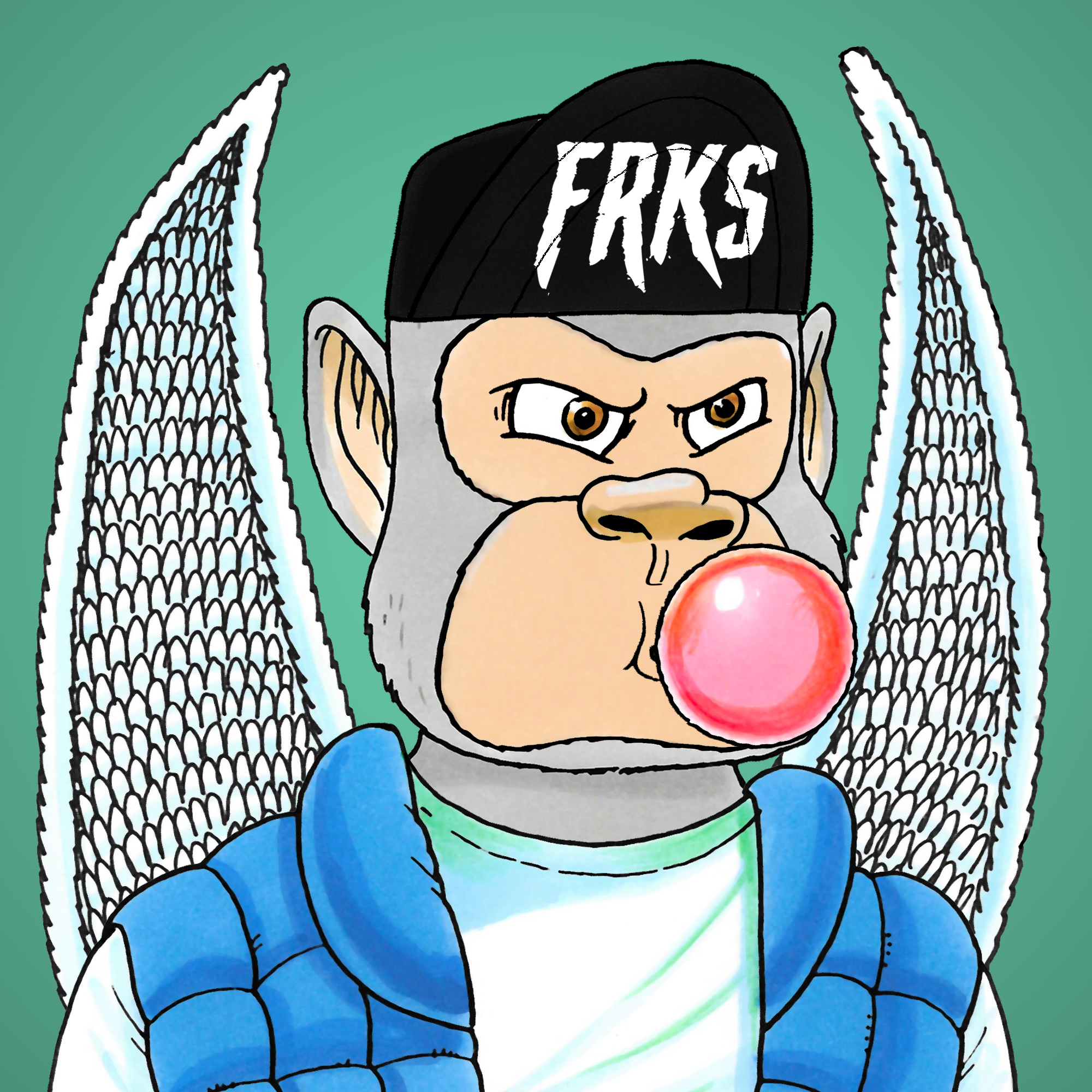 George Trosley - Jungle Freaks - Jungle Freak 3165 - NFT # 3165