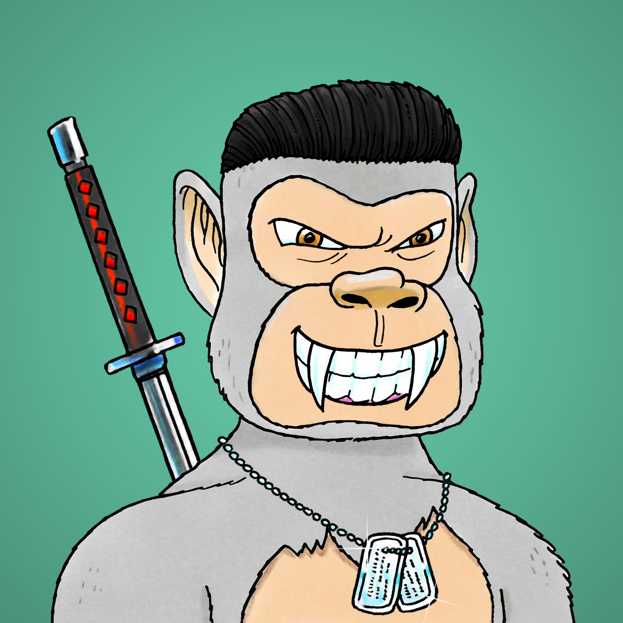 George Trosley - Jungle Freaks - Jungle Freak 3168 - NFT # 3168