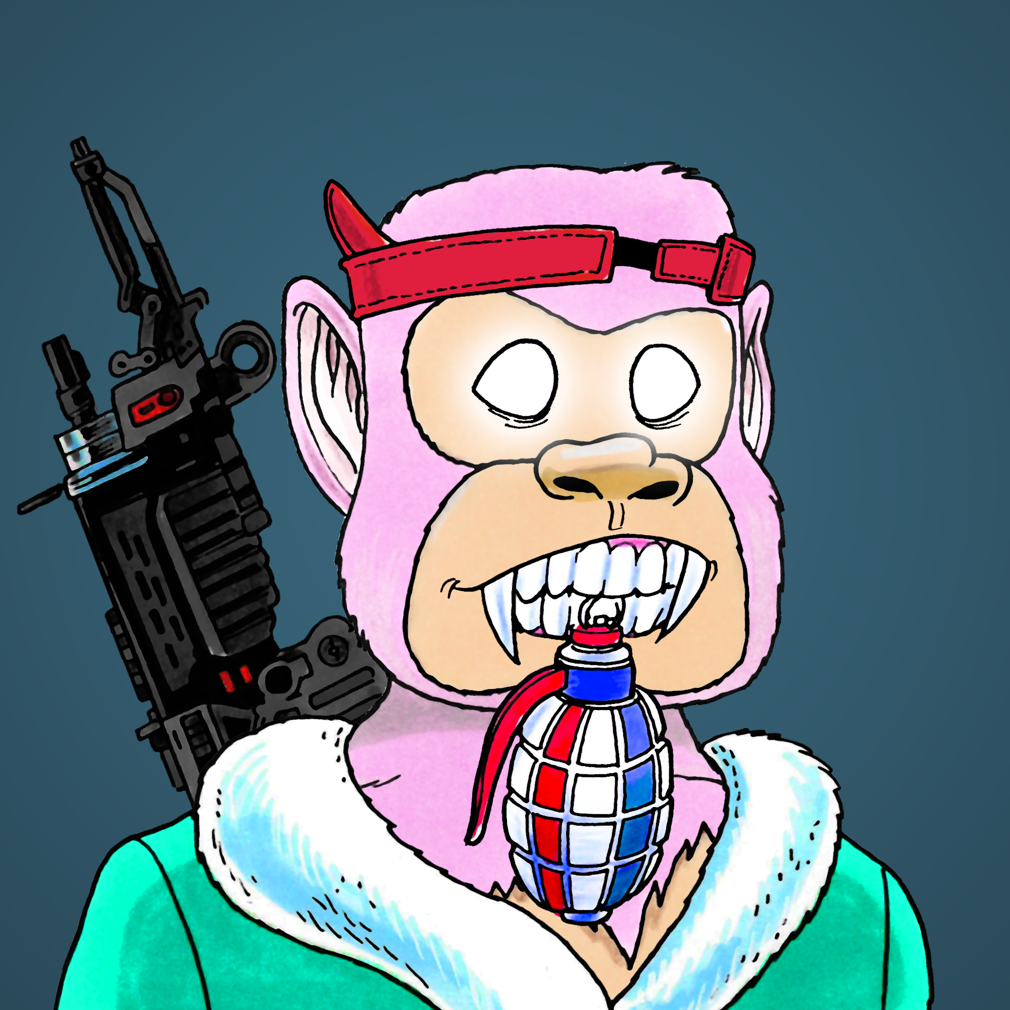 George Trosley - Jungle Freaks - Jungle Freak 3174 - NFT # 3174