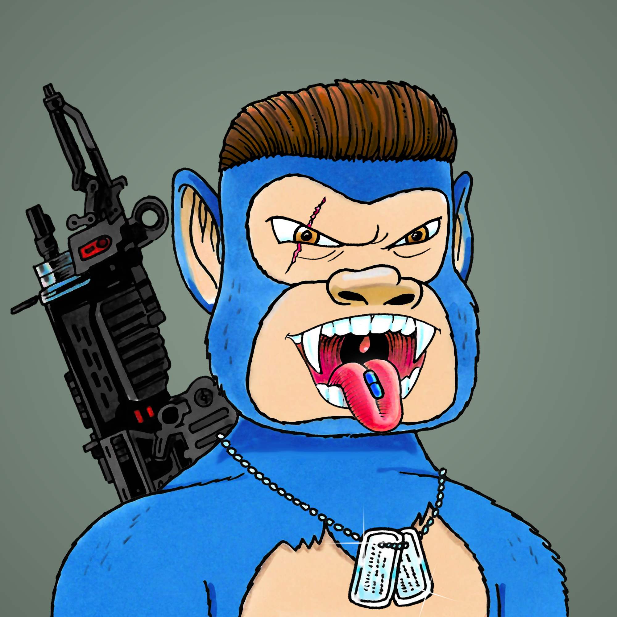 George Trosley - Jungle Freaks - Jungle Freak 3175 - NFT # 3175