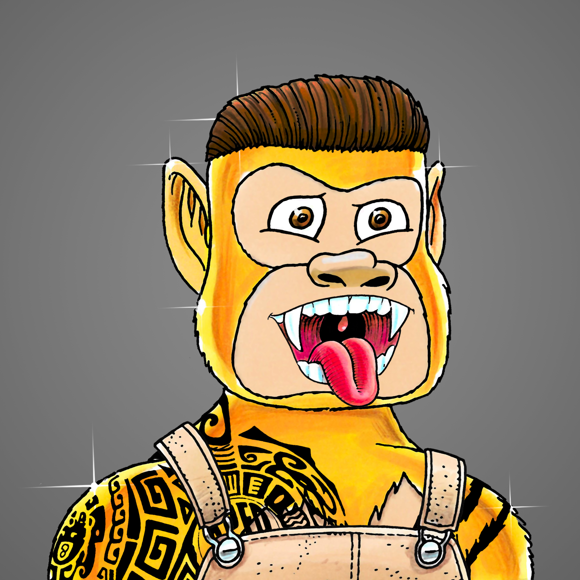 George Trosley - Jungle Freaks - Jungle Freak 3179 - NFT # 3179