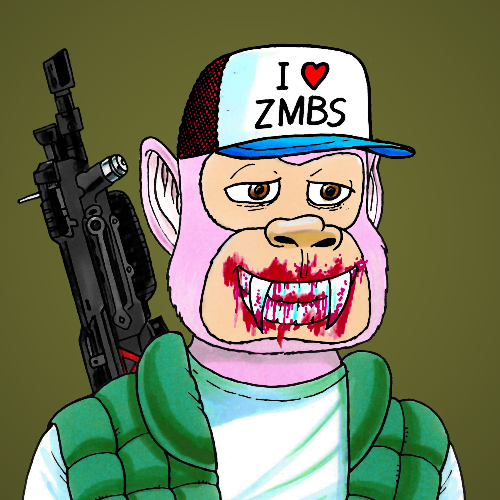 George Trosley - Jungle Freaks - Jungle Freak 32 - NFT # 32