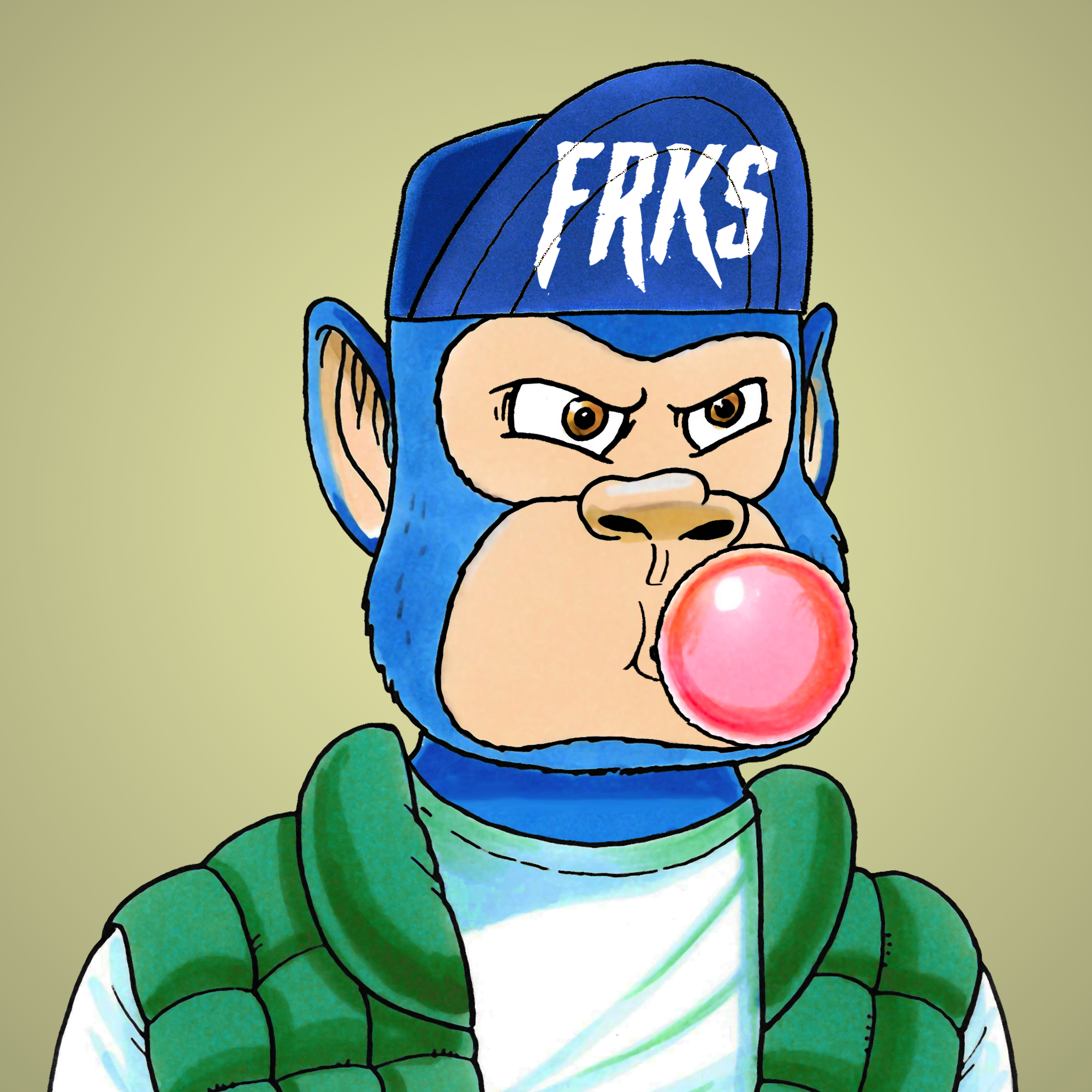 George Trosley - Jungle Freaks - Jungle Freak 3211 - NFT # 3211