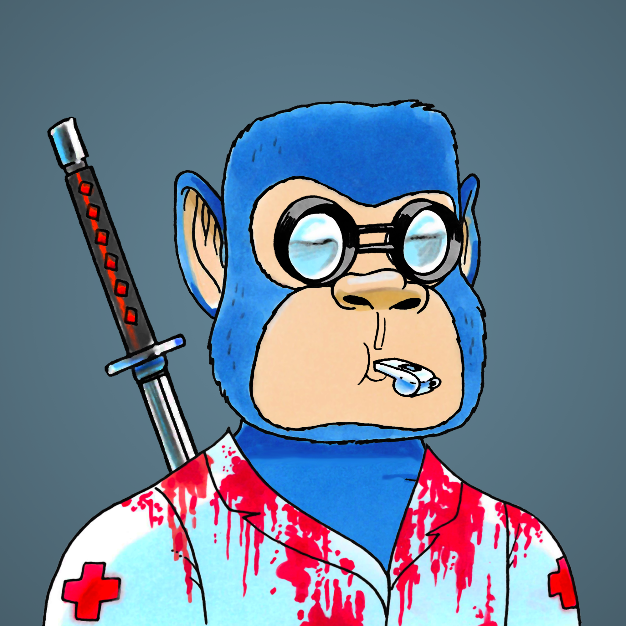 George Trosley - Jungle Freaks - Jungle Freak 3222 - NFT # 3222