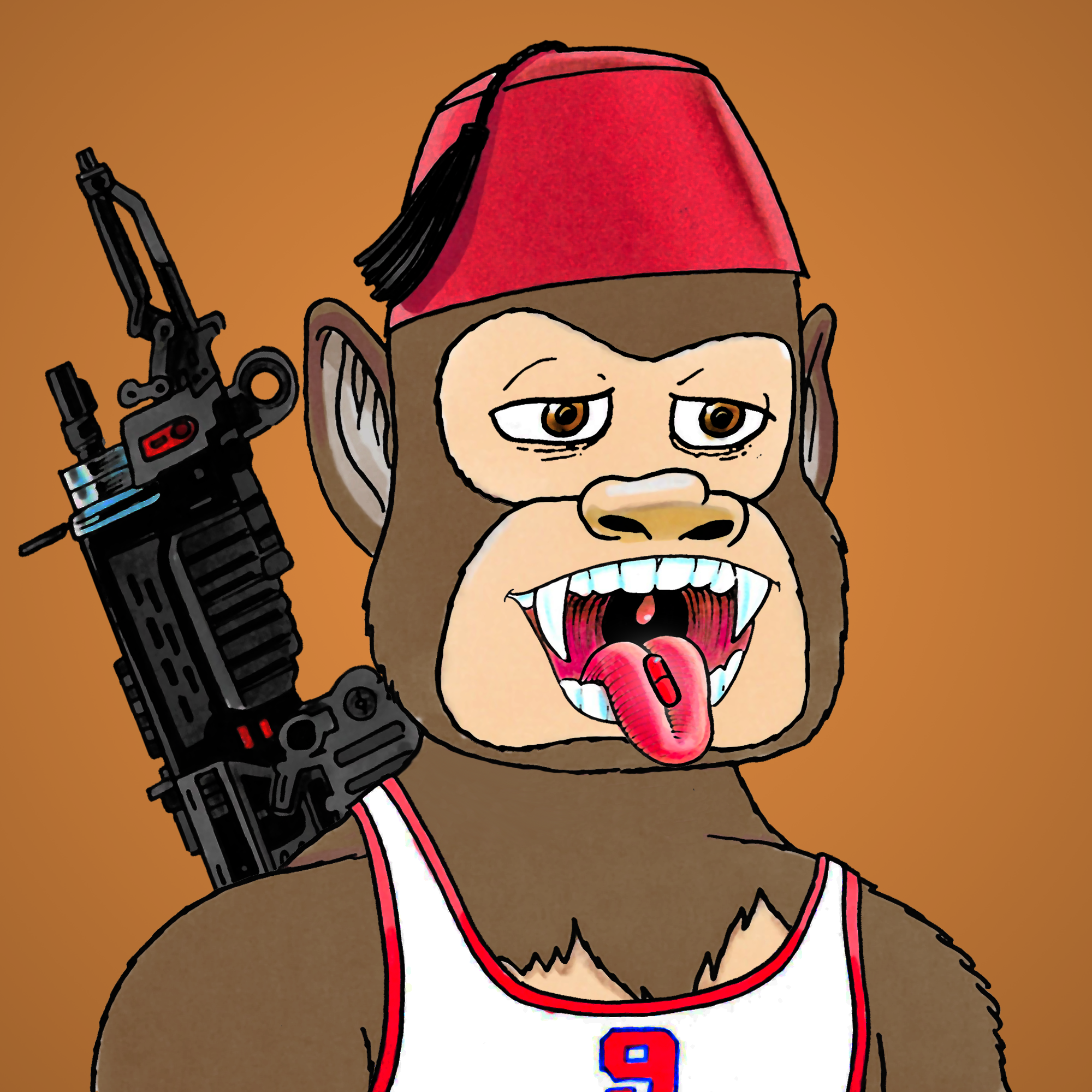 George Trosley - Jungle Freaks - Jungle Freak 3226 - NFT # 3226