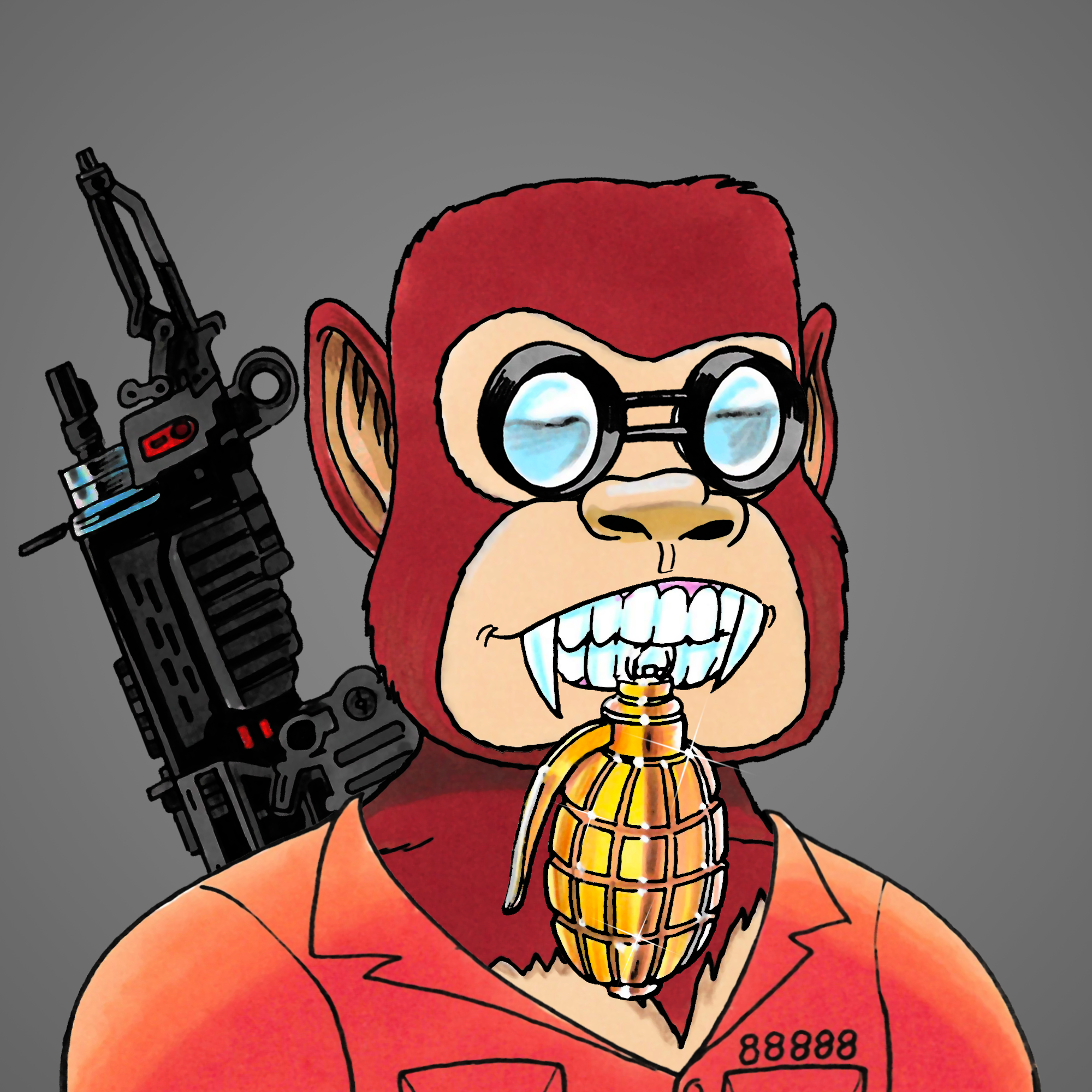 George Trosley - Jungle Freaks - Jungle Freak 3230 - NFT # 3230