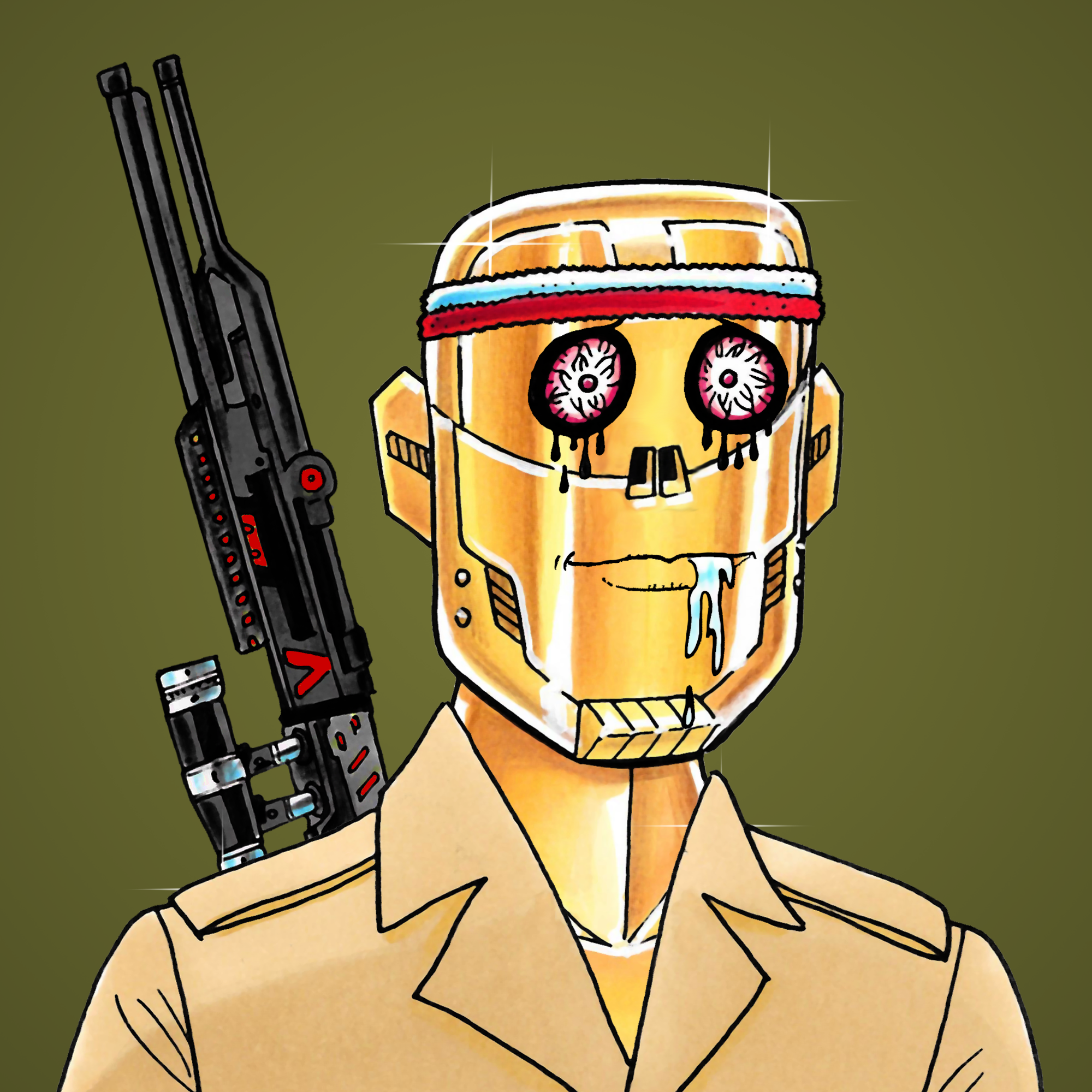 George Trosley - Jungle Freaks - Jungle Freak 3231 - NFT # 3231