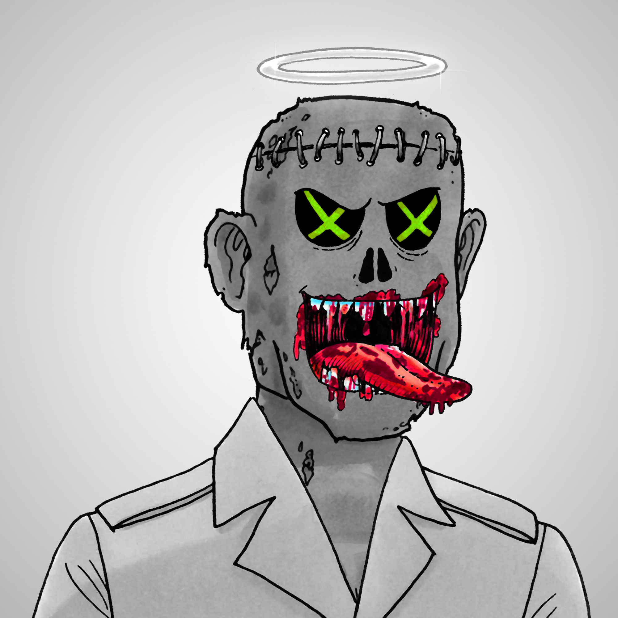 George Trosley - Jungle Freaks - Jungle Freak 3236 - NFT # 3236