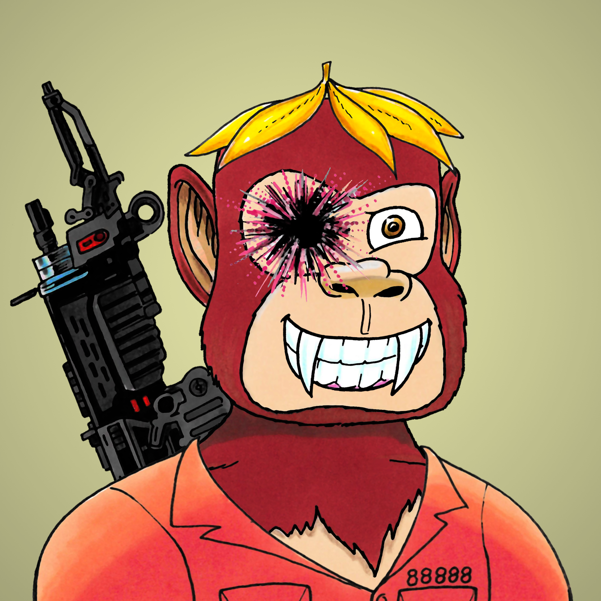 George Trosley - Jungle Freaks - Jungle Freak 3238 - NFT # 3238