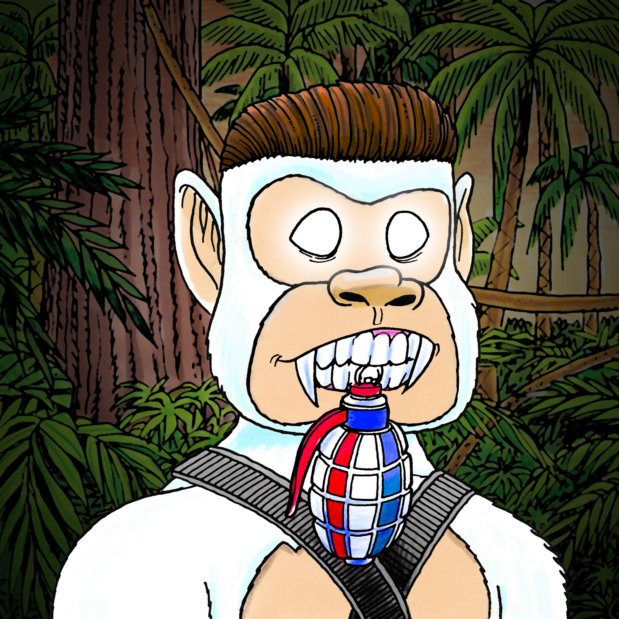 George Trosley - Jungle Freaks - Jungle Freak 3266 - NFT # 3266