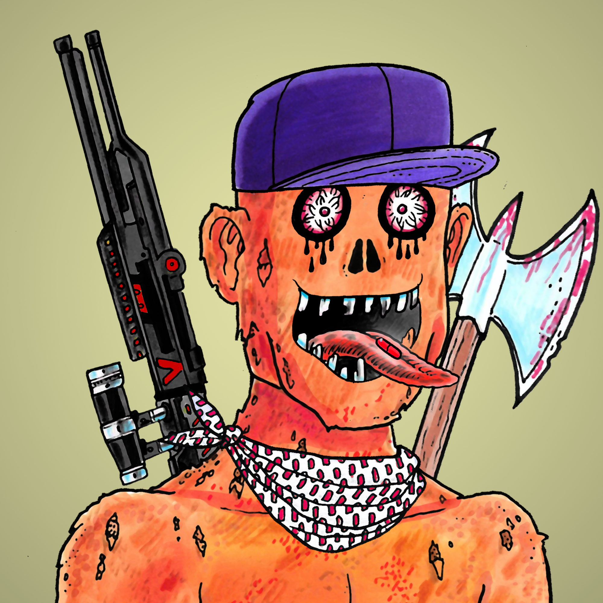 George Trosley - Jungle Freaks - Jungle Freak 3268 - NFT # 3268