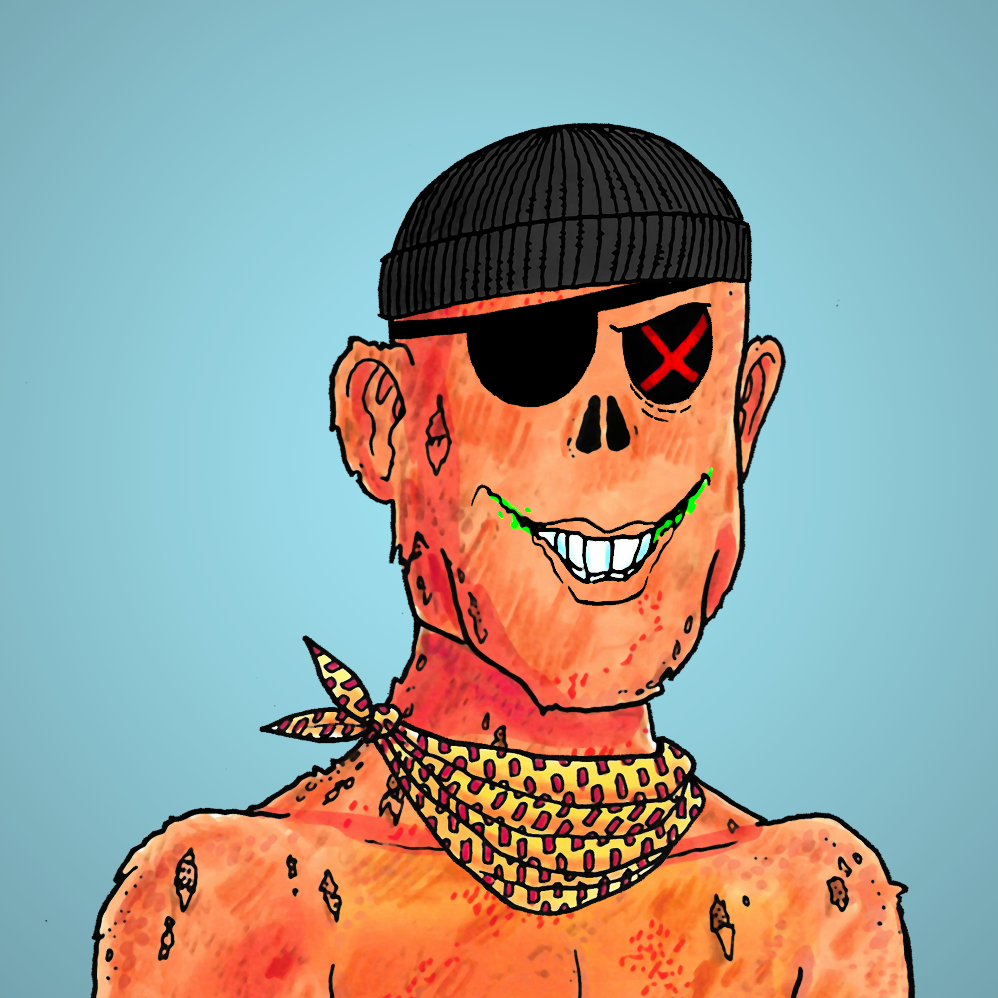 George Trosley - Jungle Freaks - Jungle Freak 3278 - NFT # 3278