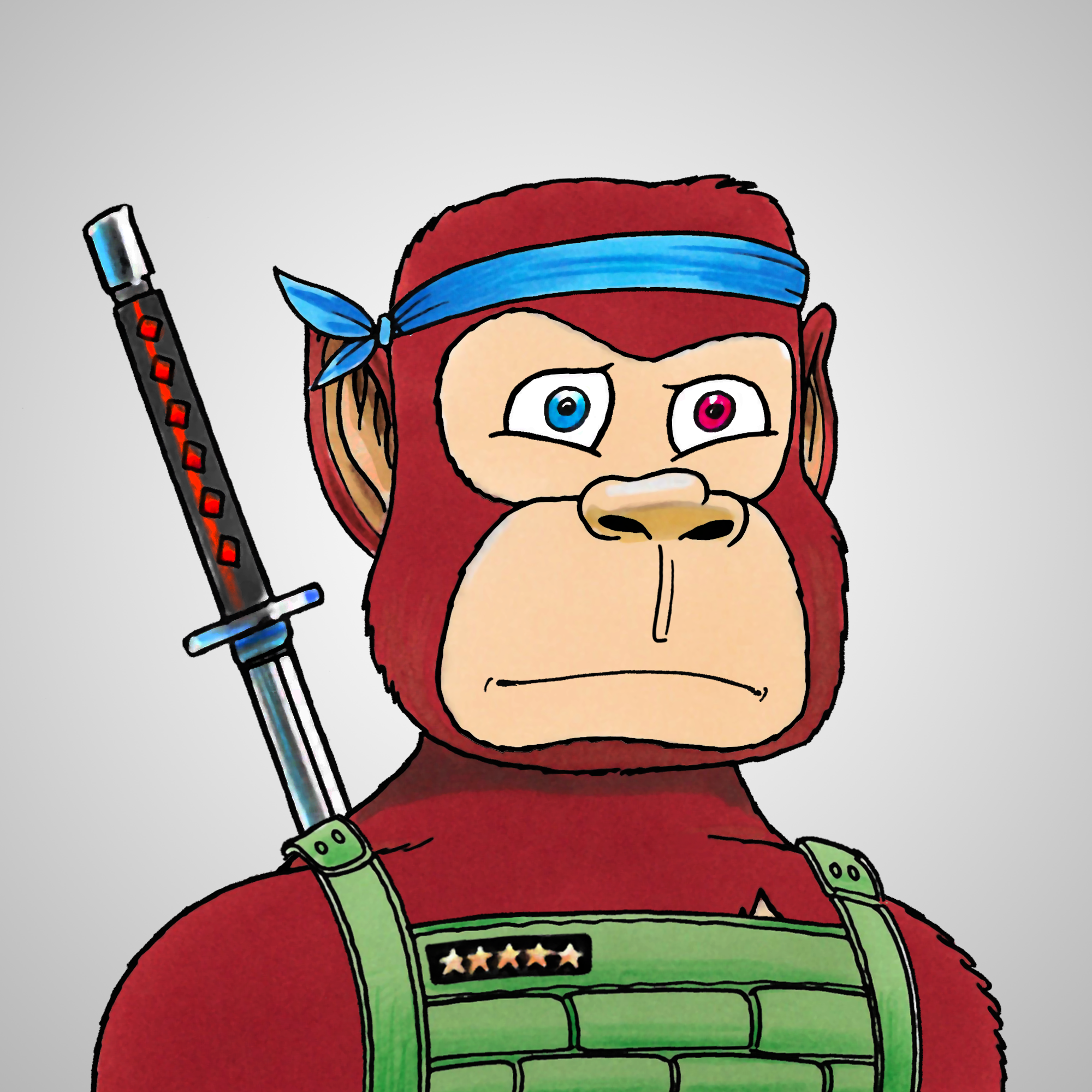 George Trosley - Jungle Freaks - Jungle Freak 3279 - NFT # 3279