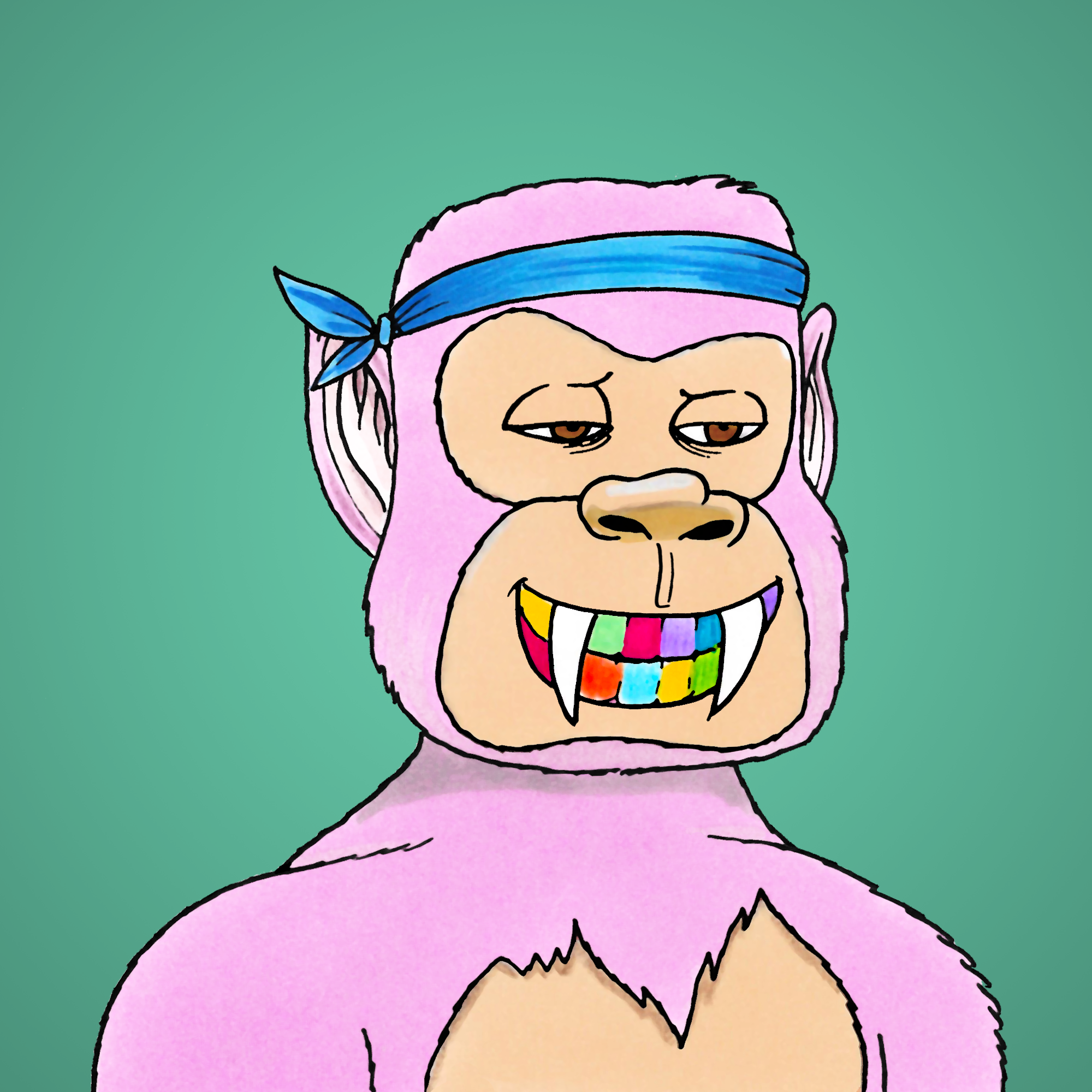 George Trosley - Jungle Freaks - Jungle Freak 3296 - NFT # 3296