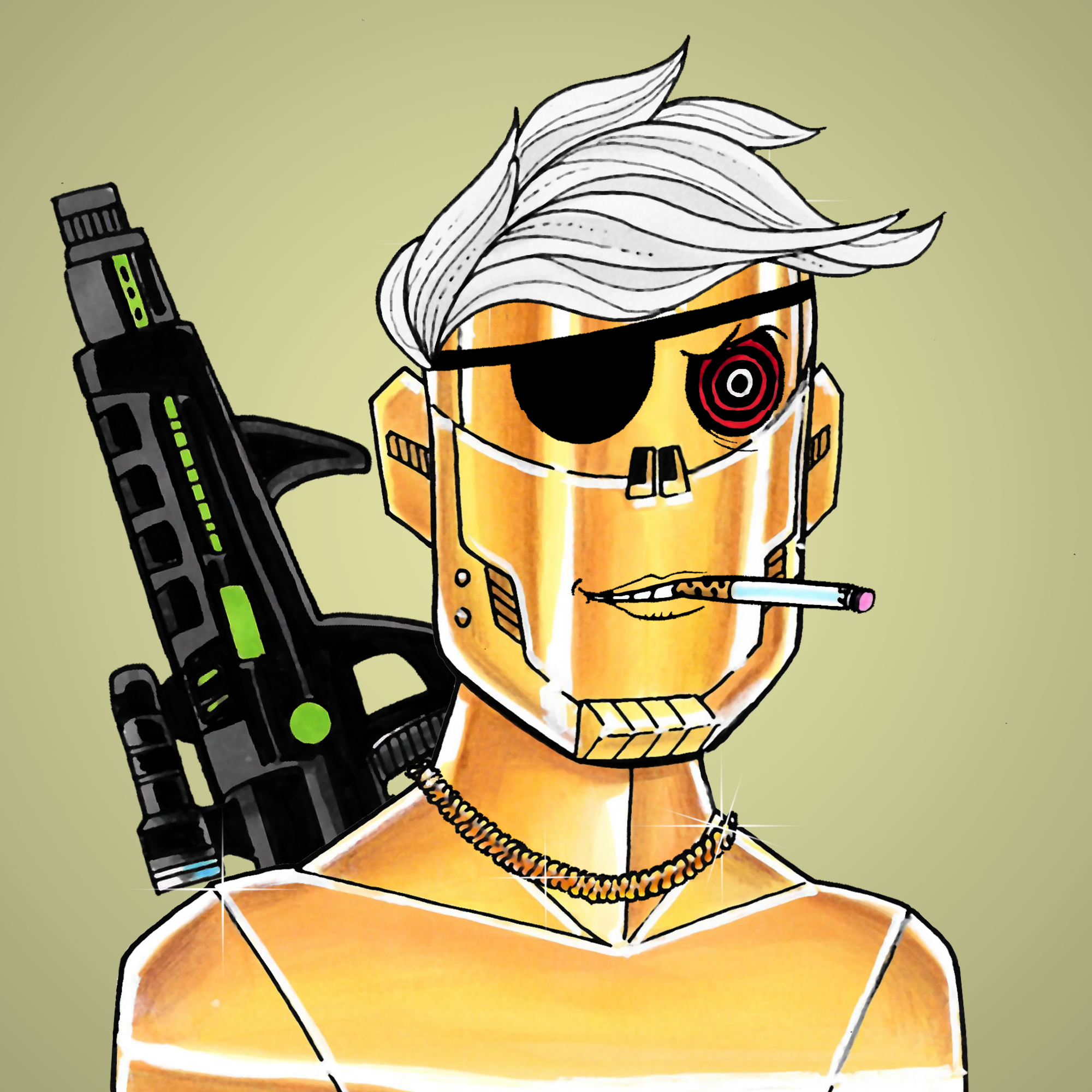 George Trosley - Jungle Freaks - Jungle Freak 3304 - NFT # 3304