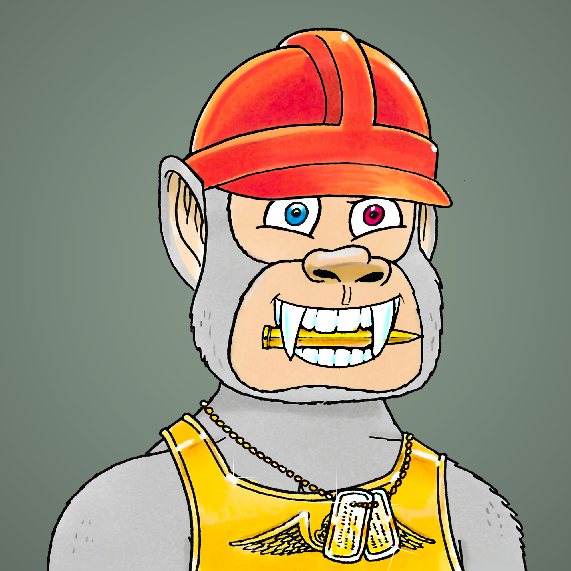 George Trosley - Jungle Freaks - Jungle Freak 3306 - NFT # 3306