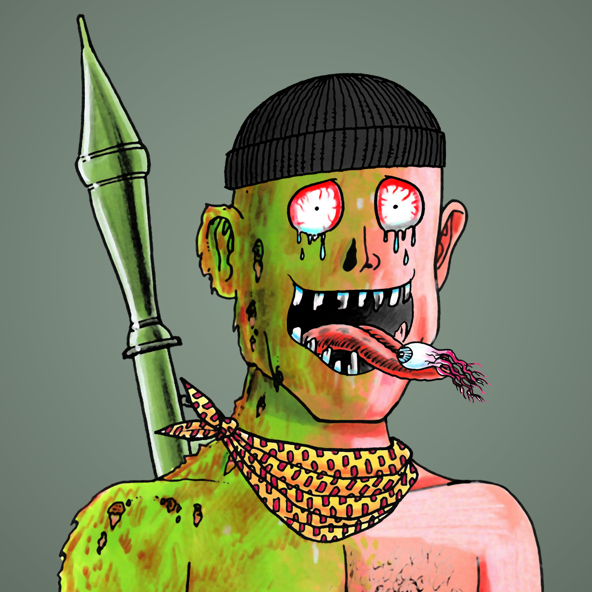 George Trosley - Jungle Freaks - Jungle Freak 3317 - NFT # 3317