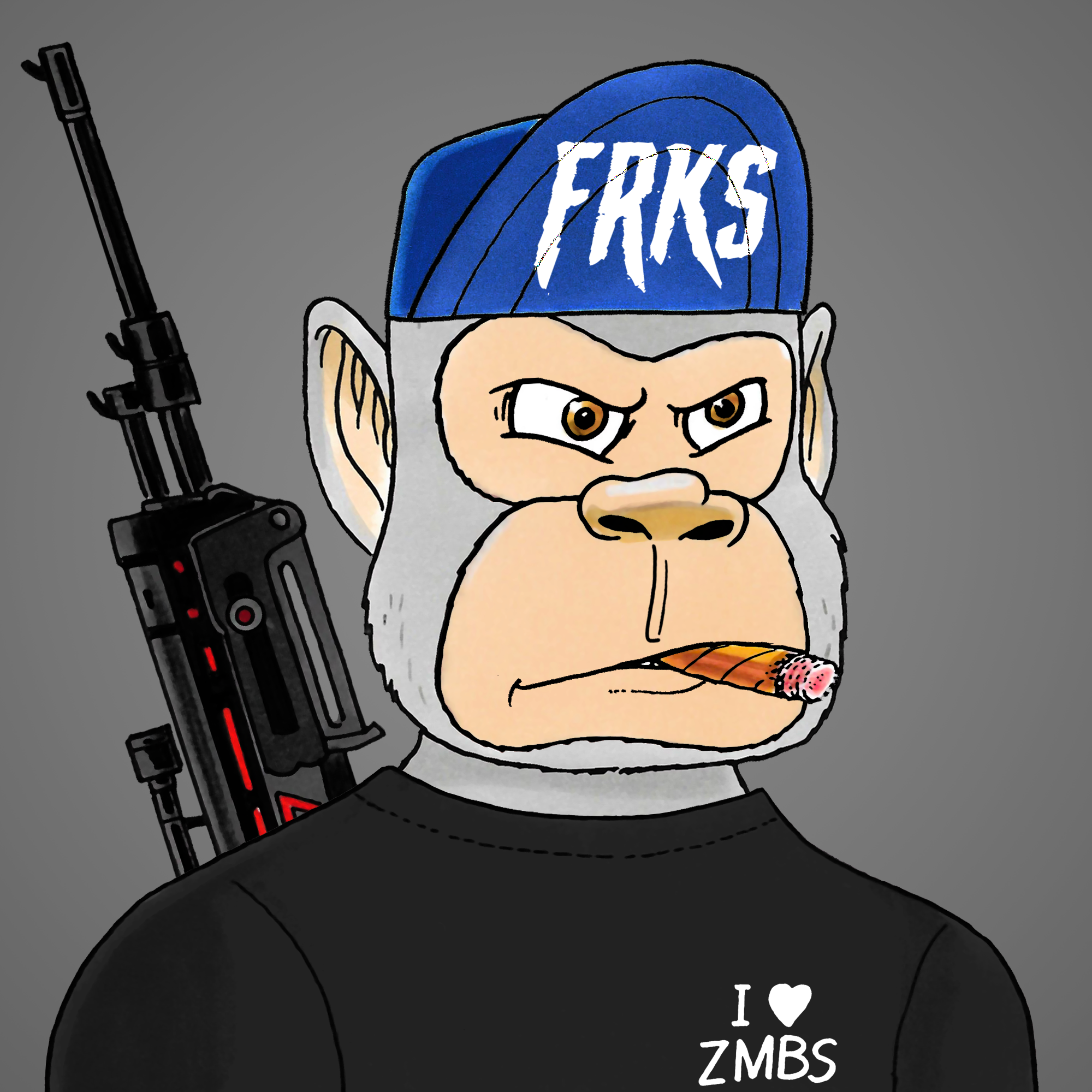 George Trosley - Jungle Freaks - Jungle Freak 3319 - NFT # 3319