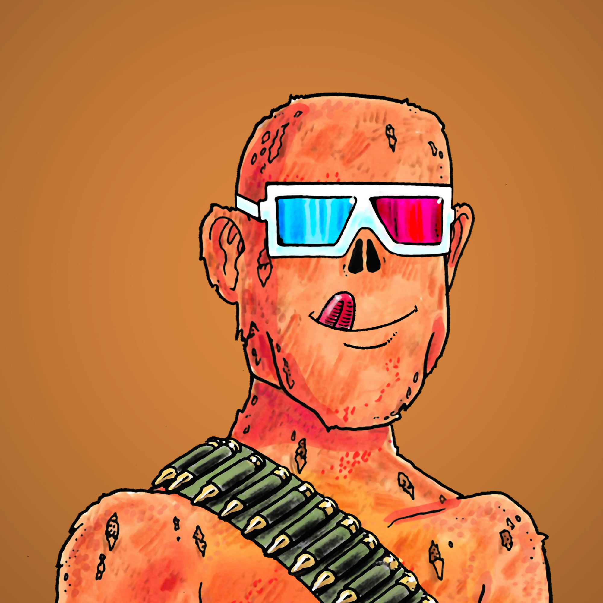 George Trosley - Jungle Freaks - Jungle Freak 3324 - NFT # 3324