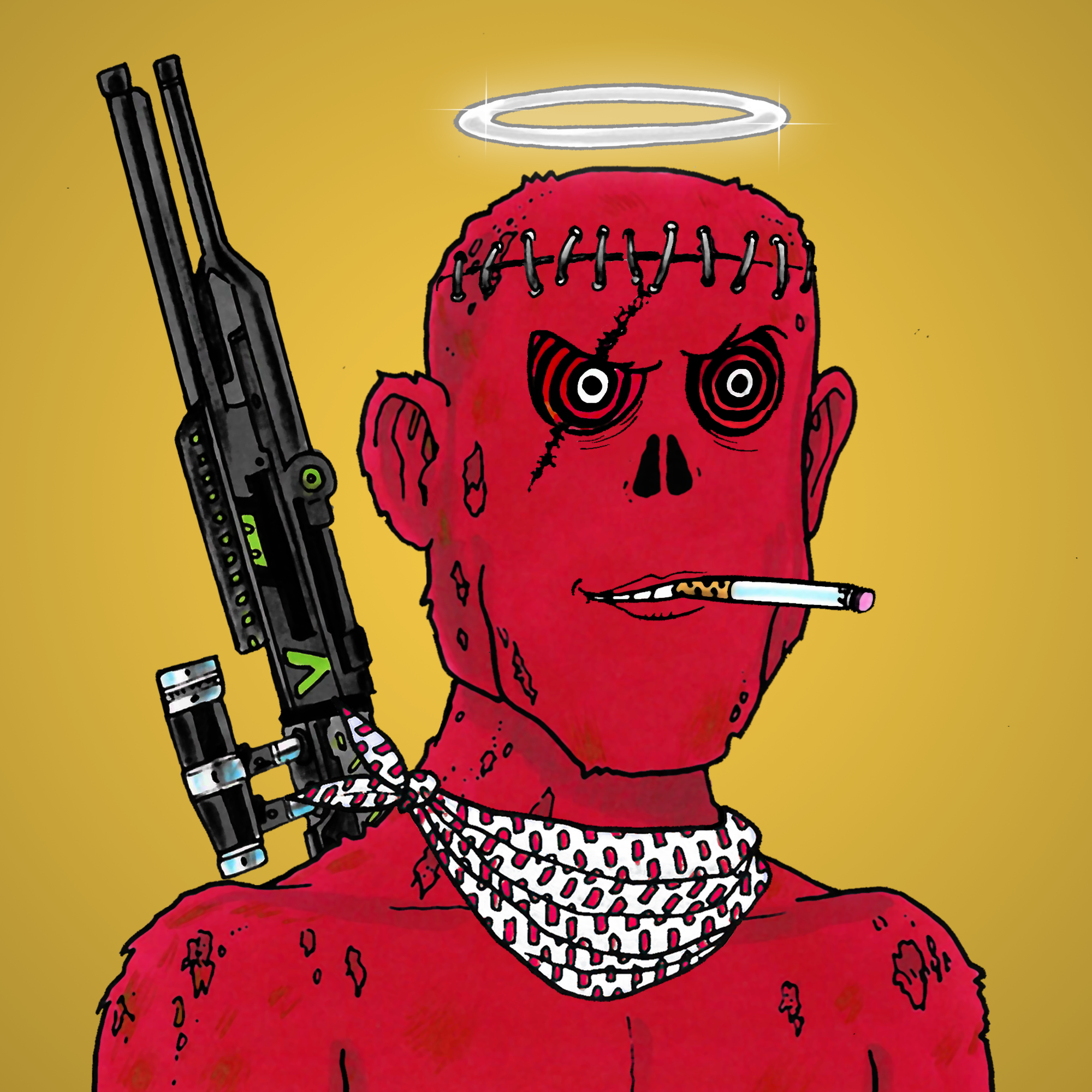 George Trosley - Jungle Freaks - Jungle Freak 3326 - NFT # 3326