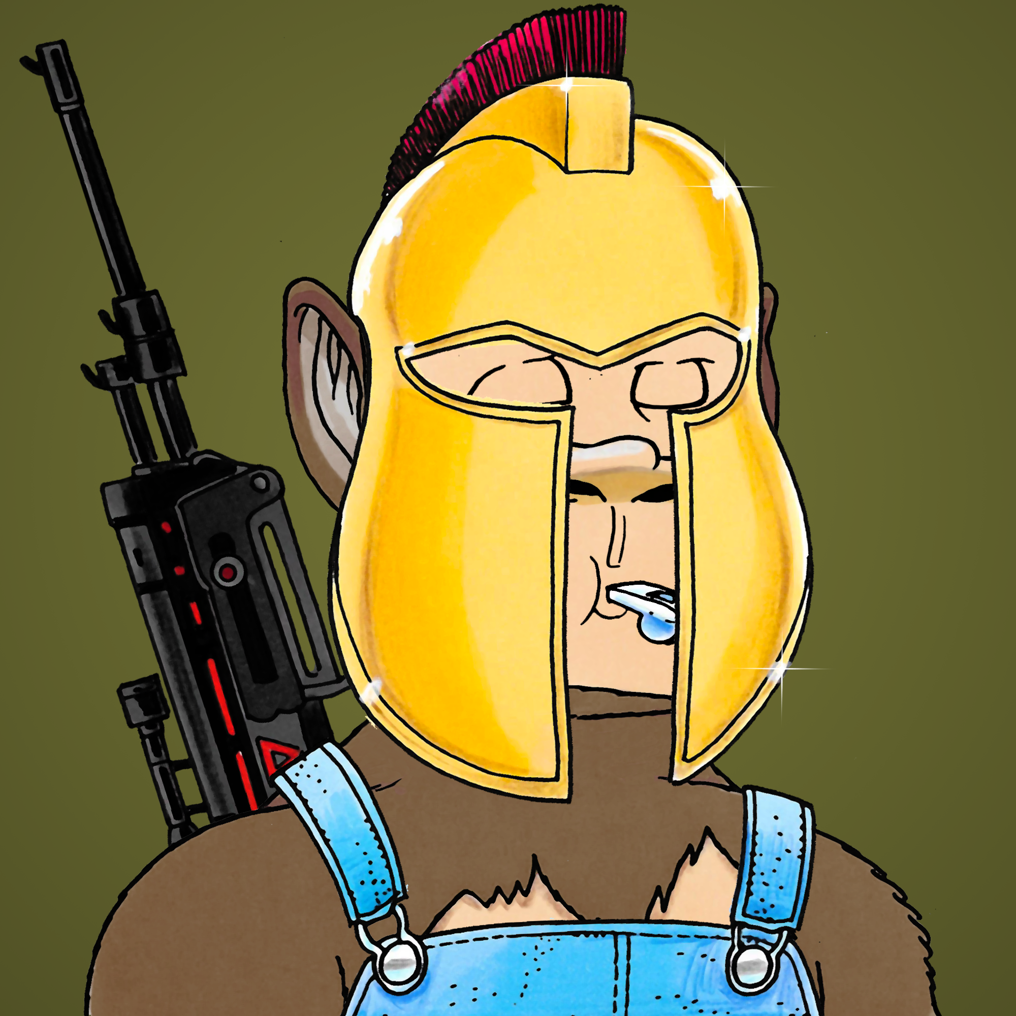 George Trosley - Jungle Freaks - Jungle Freak 3332 - NFT # 3332