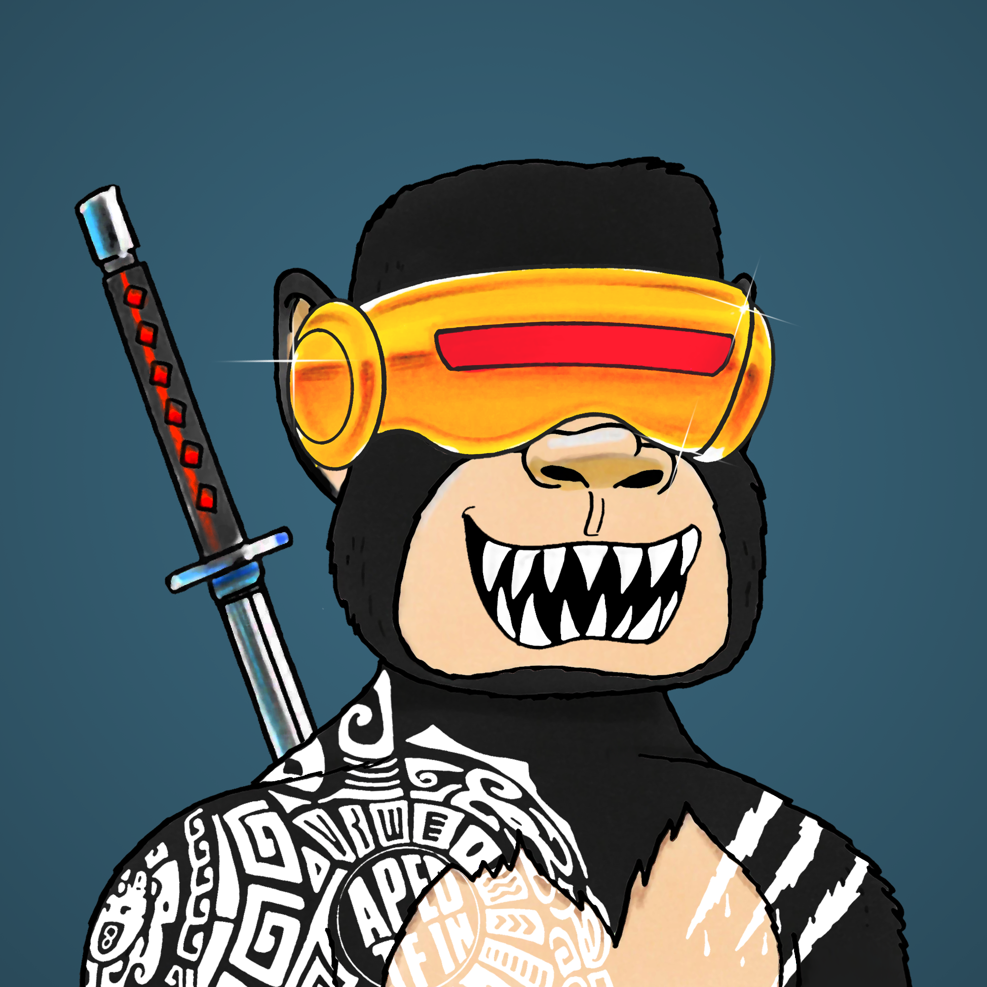 George Trosley - Jungle Freaks - Jungle Freak 3343 - NFT # 3343