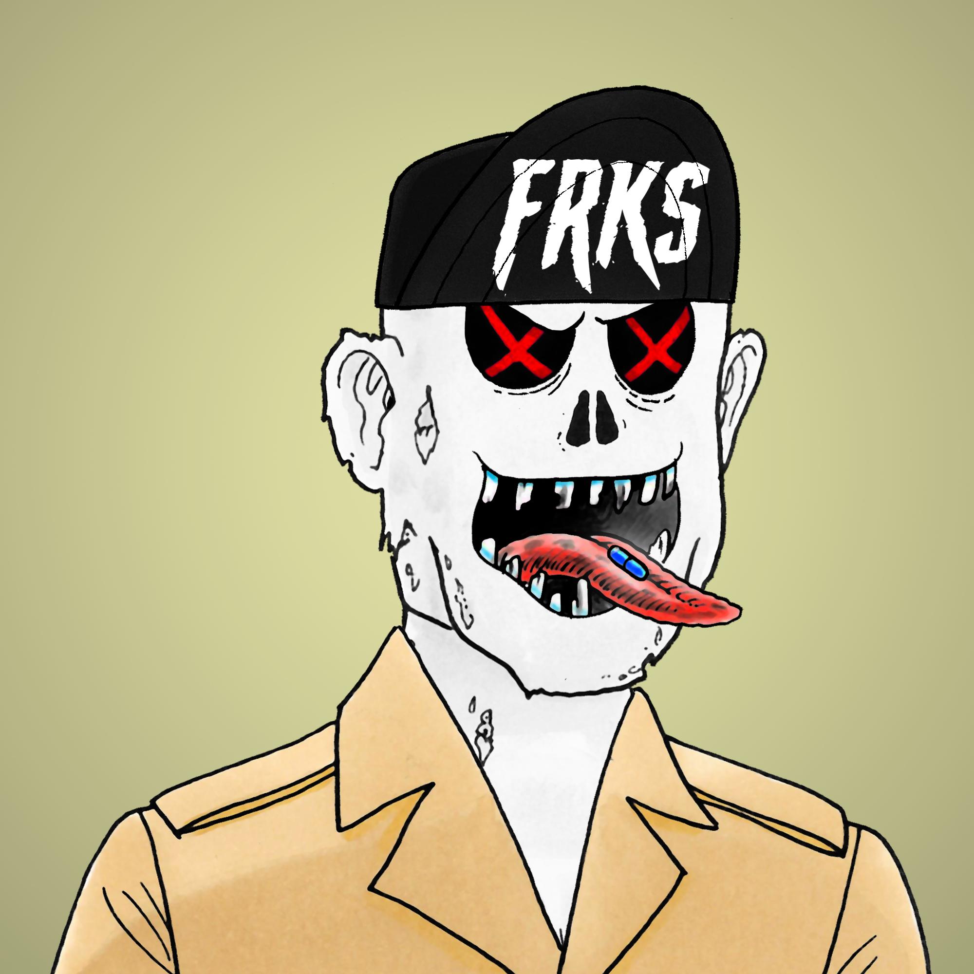 George Trosley - Jungle Freaks - Jungle Freak 3348 - NFT # 3348