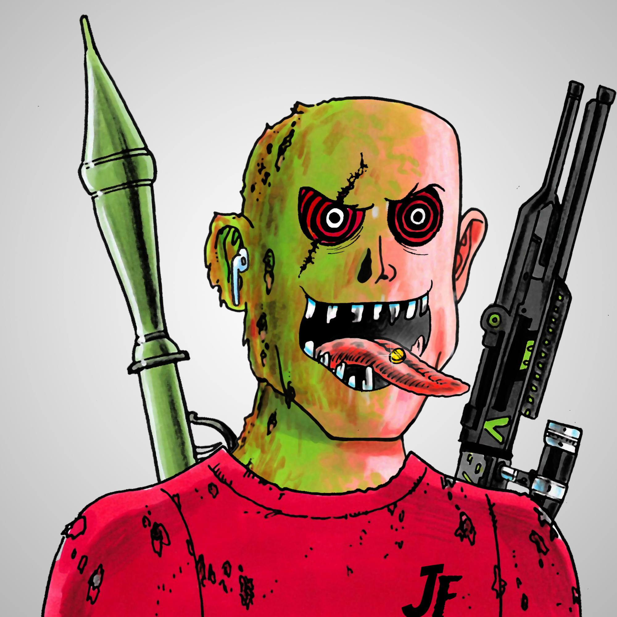 George Trosley - Jungle Freaks - Jungle Freak 335 - NFT # 335