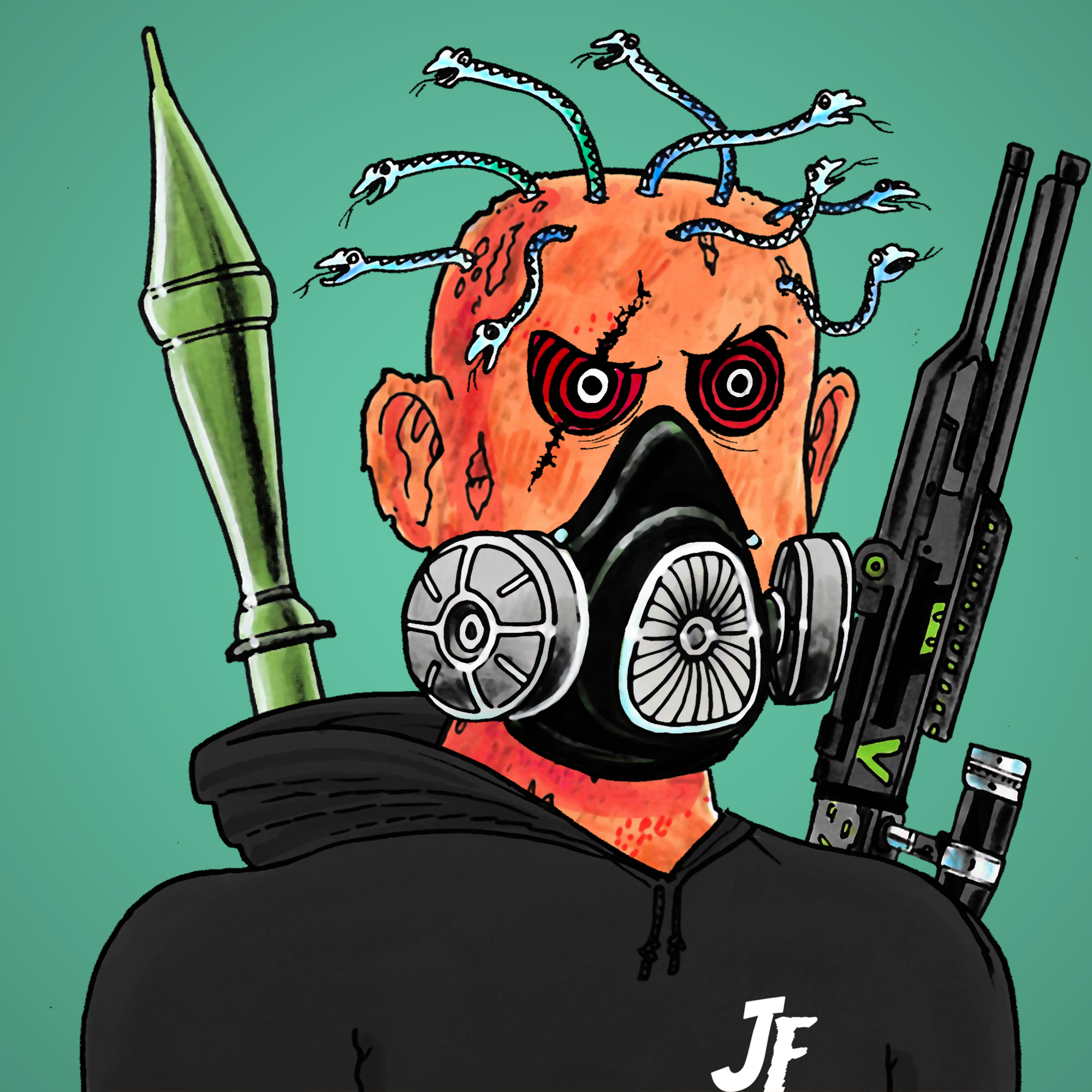 George Trosley - Jungle Freaks - Jungle Freak 3350 - NFT # 3350