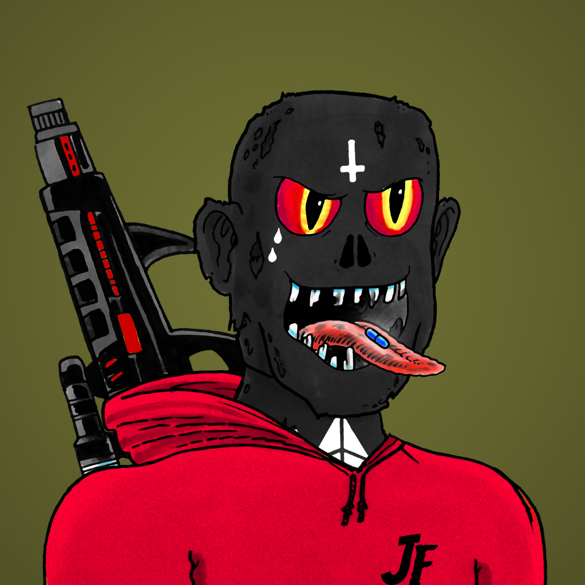 George Trosley - Jungle Freaks - Jungle Freak 3357 - NFT # 3357