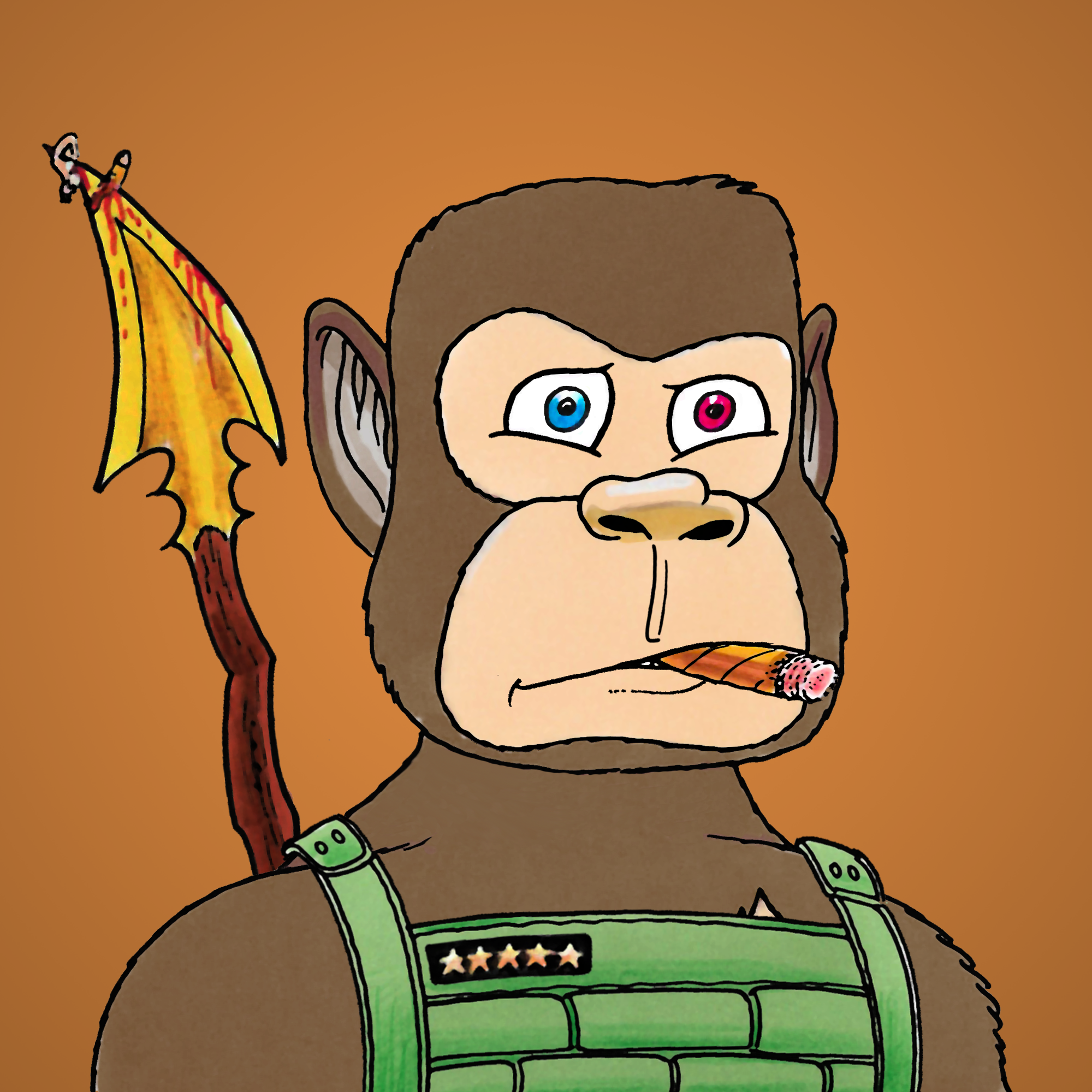 George Trosley - Jungle Freaks - Jungle Freak 3358 - NFT # 3358