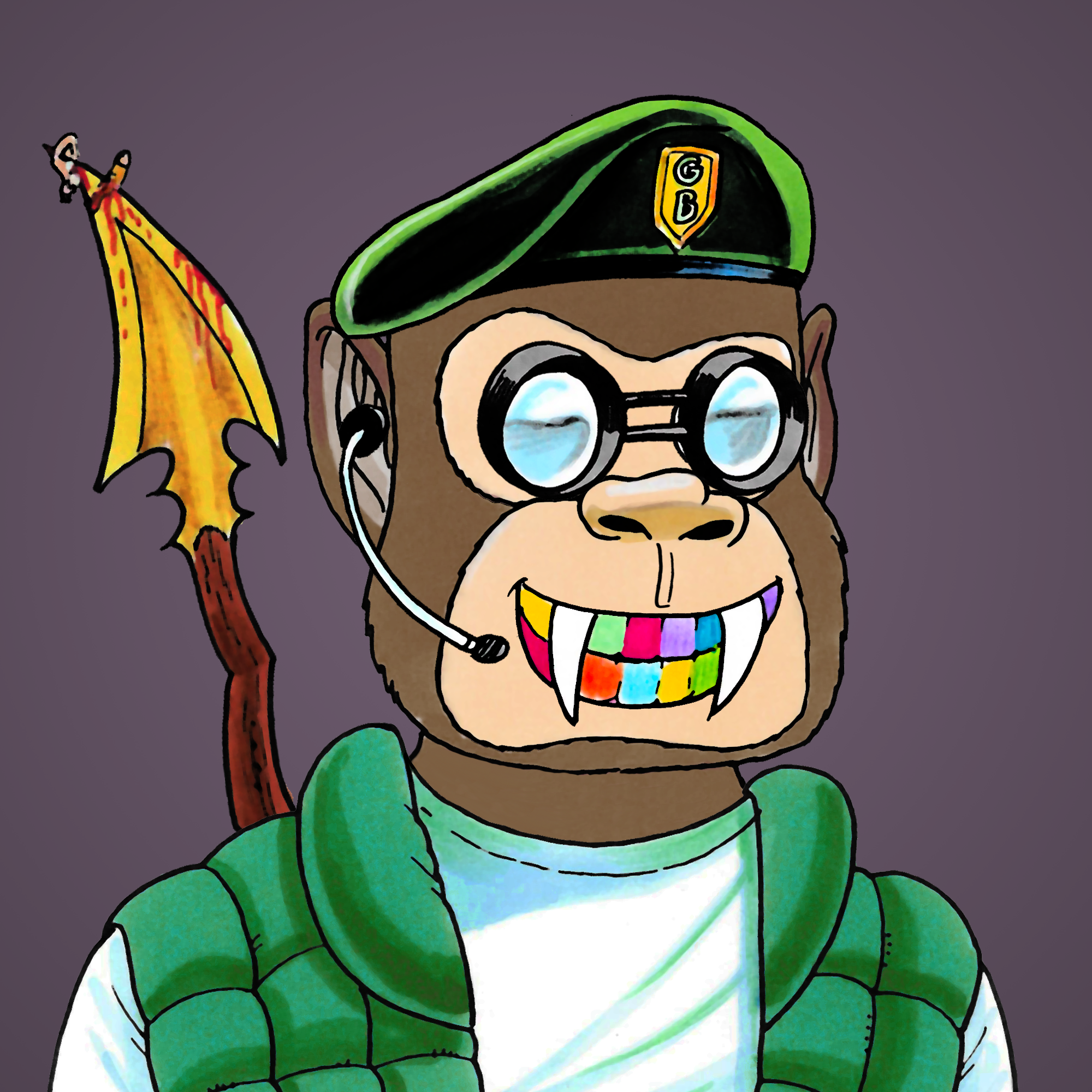 George Trosley - Jungle Freaks - Jungle Freak 3363 - NFT # 3363