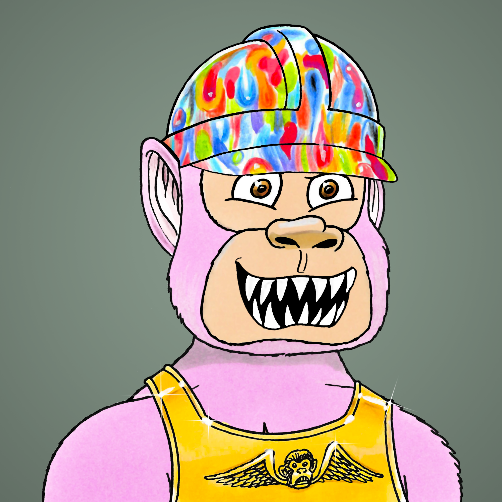 George Trosley - Jungle Freaks - Jungle Freak 3364 - NFT # 3364