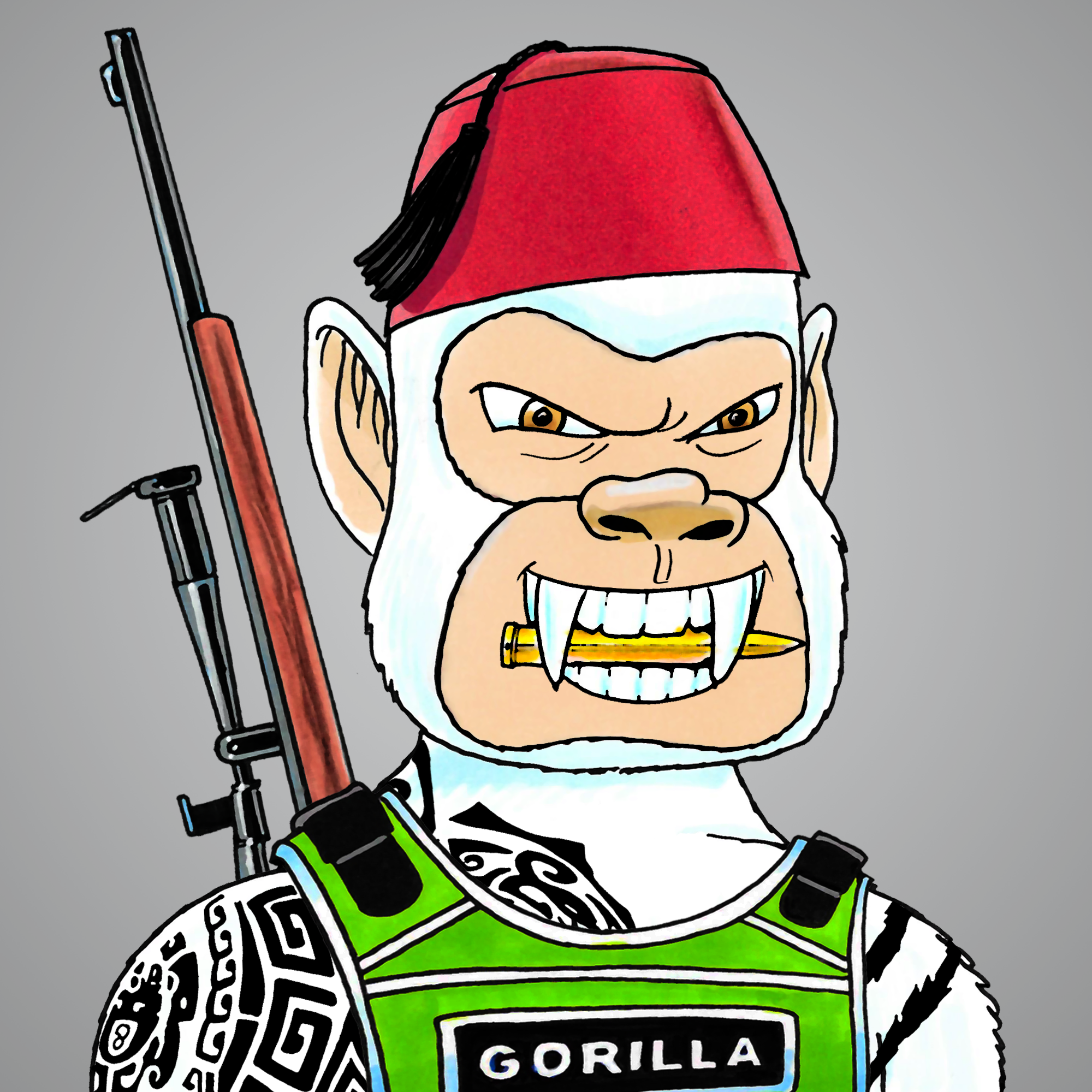 George Trosley - Jungle Freaks - Jungle Freak 3365 - NFT # 3365